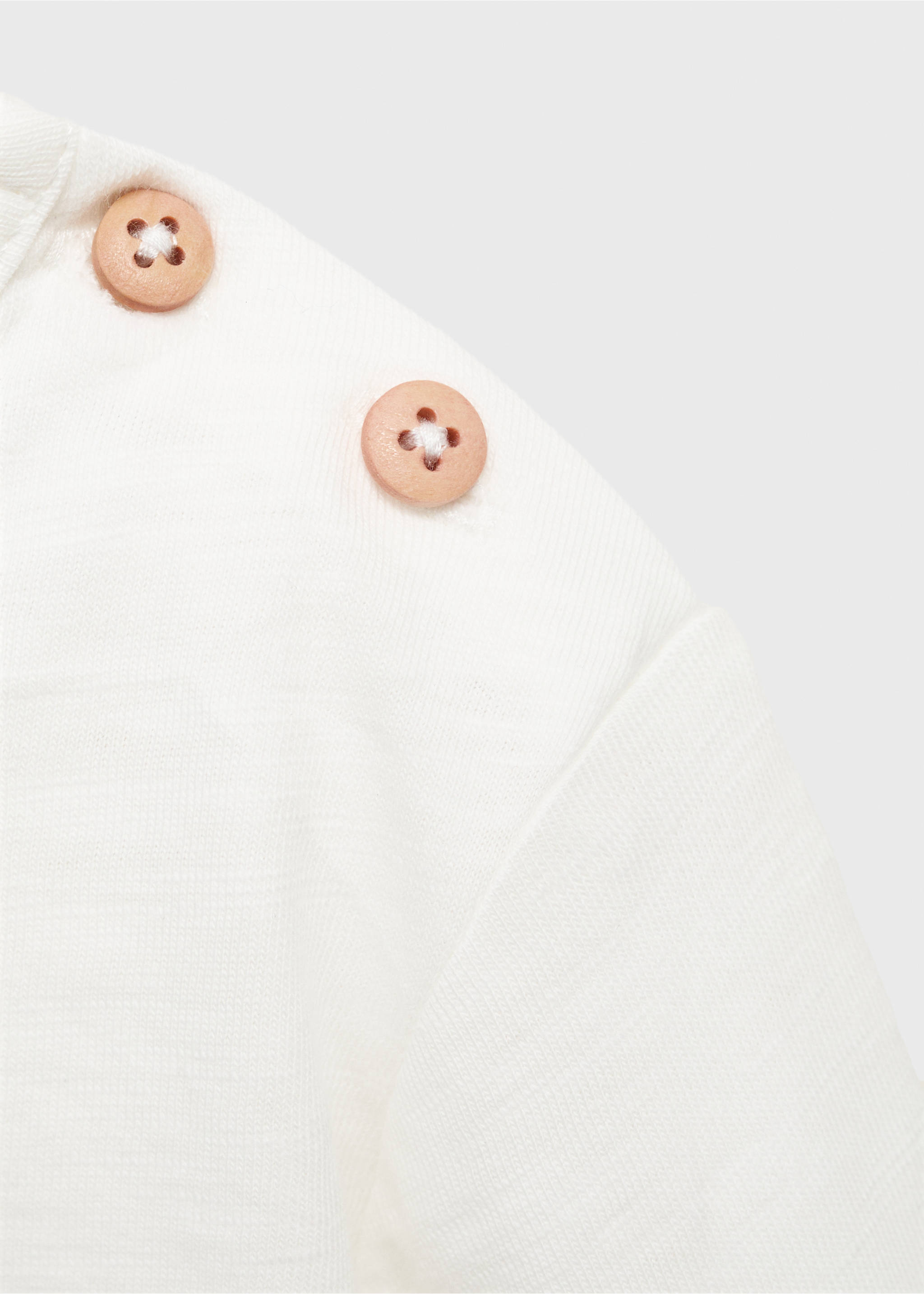 Printed cotton-blend t-shirt - Details of the article 0, Off White. Ref: 17013298-00.