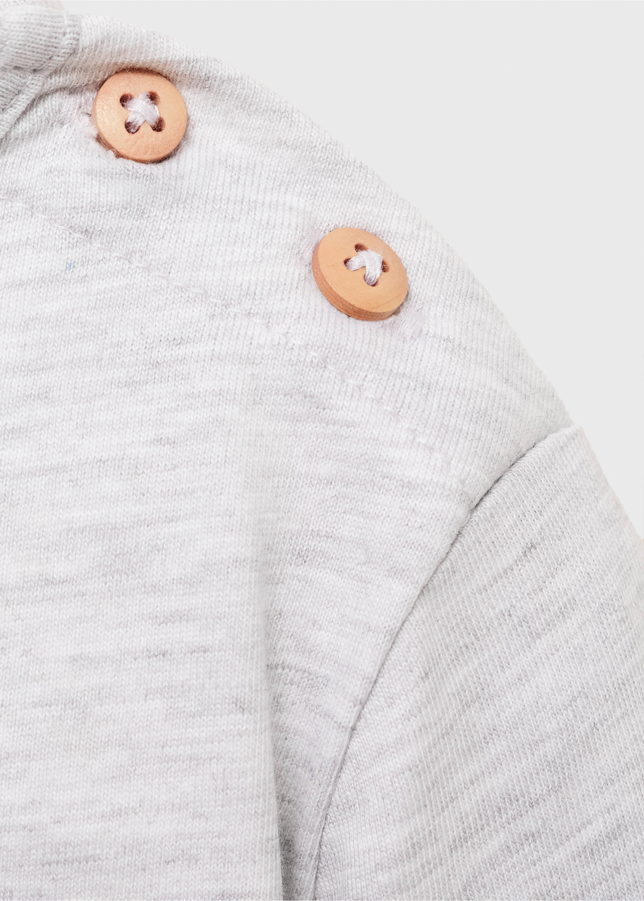 Printed cotton-blend t-shirt - Details of the article 0, Medium Heather Grey. Ref: 17013299-00.
