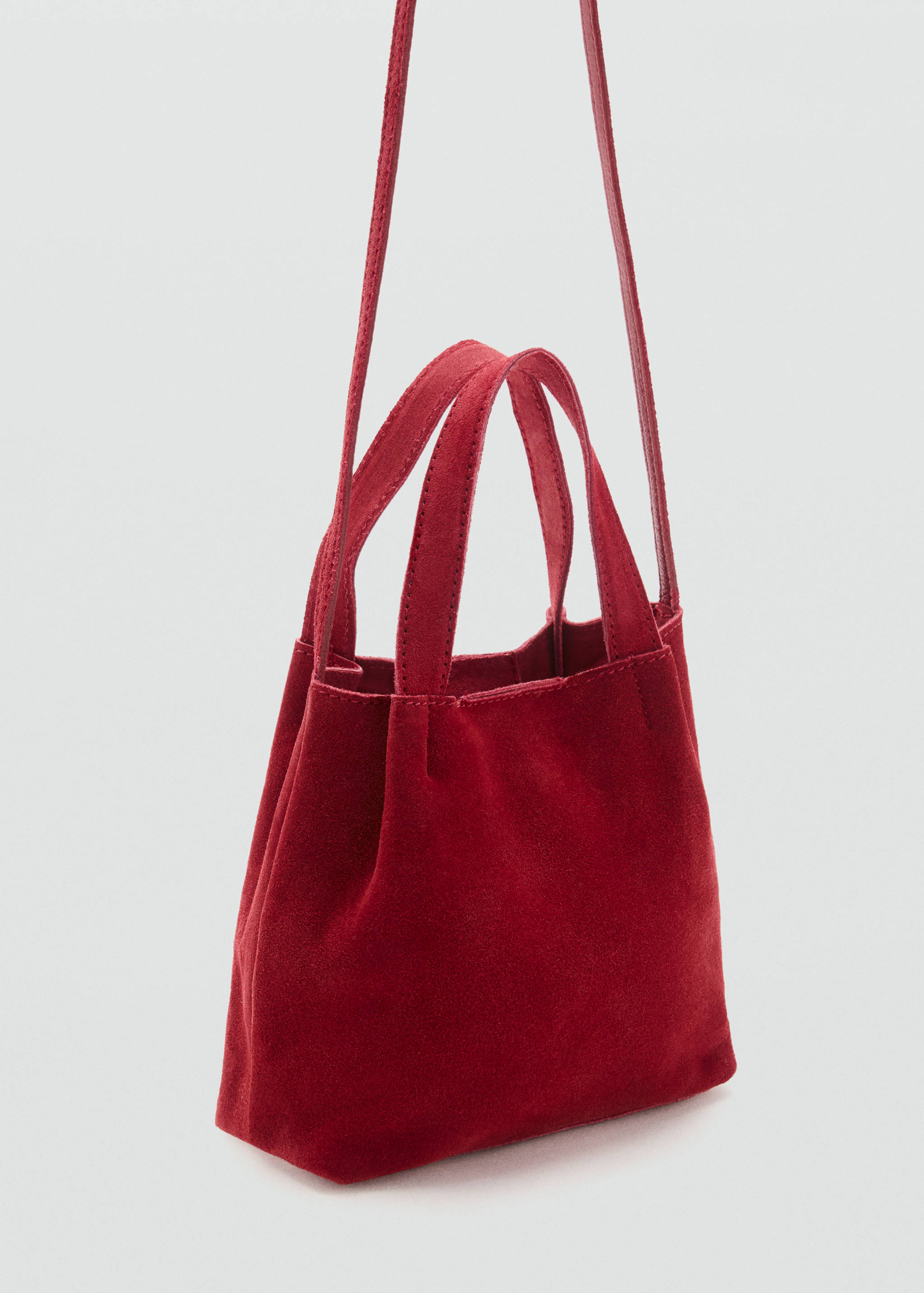 Leather tote bag - Medium plane