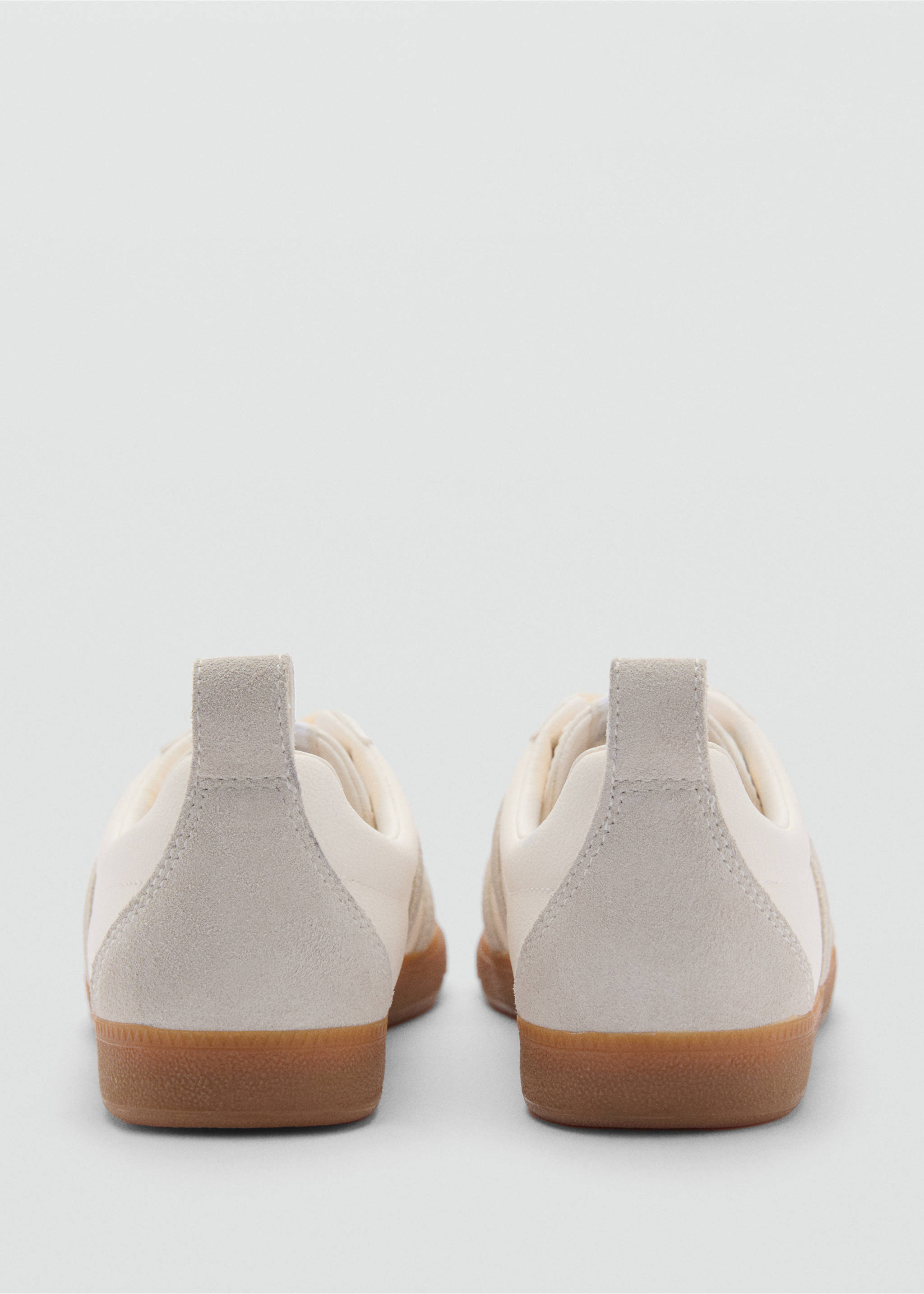 Contrast panel sneakers - Details of the article 1, White. Ref: 17013308-00.