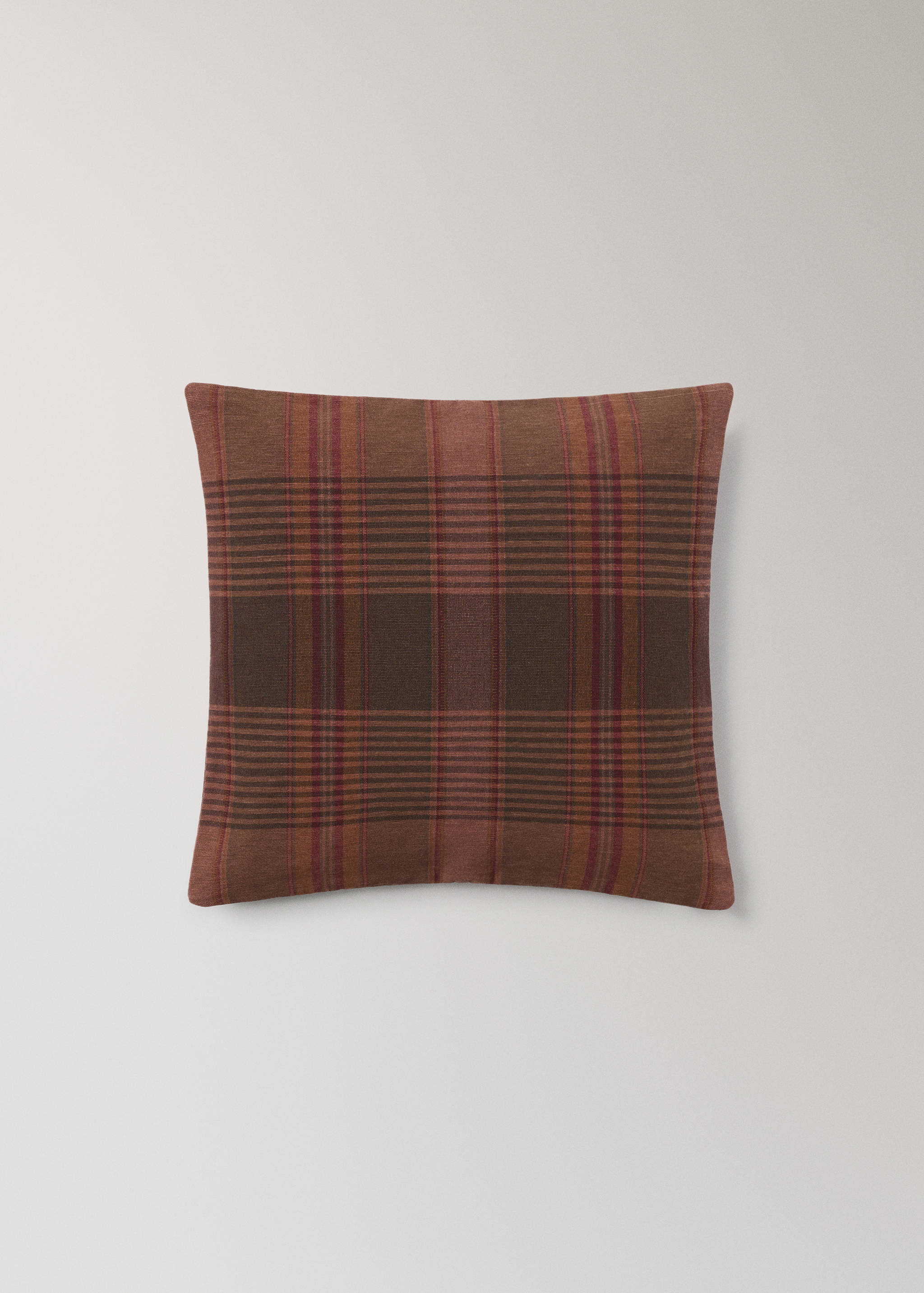 Overdyed check cushion cover 50x50cm - Article without model