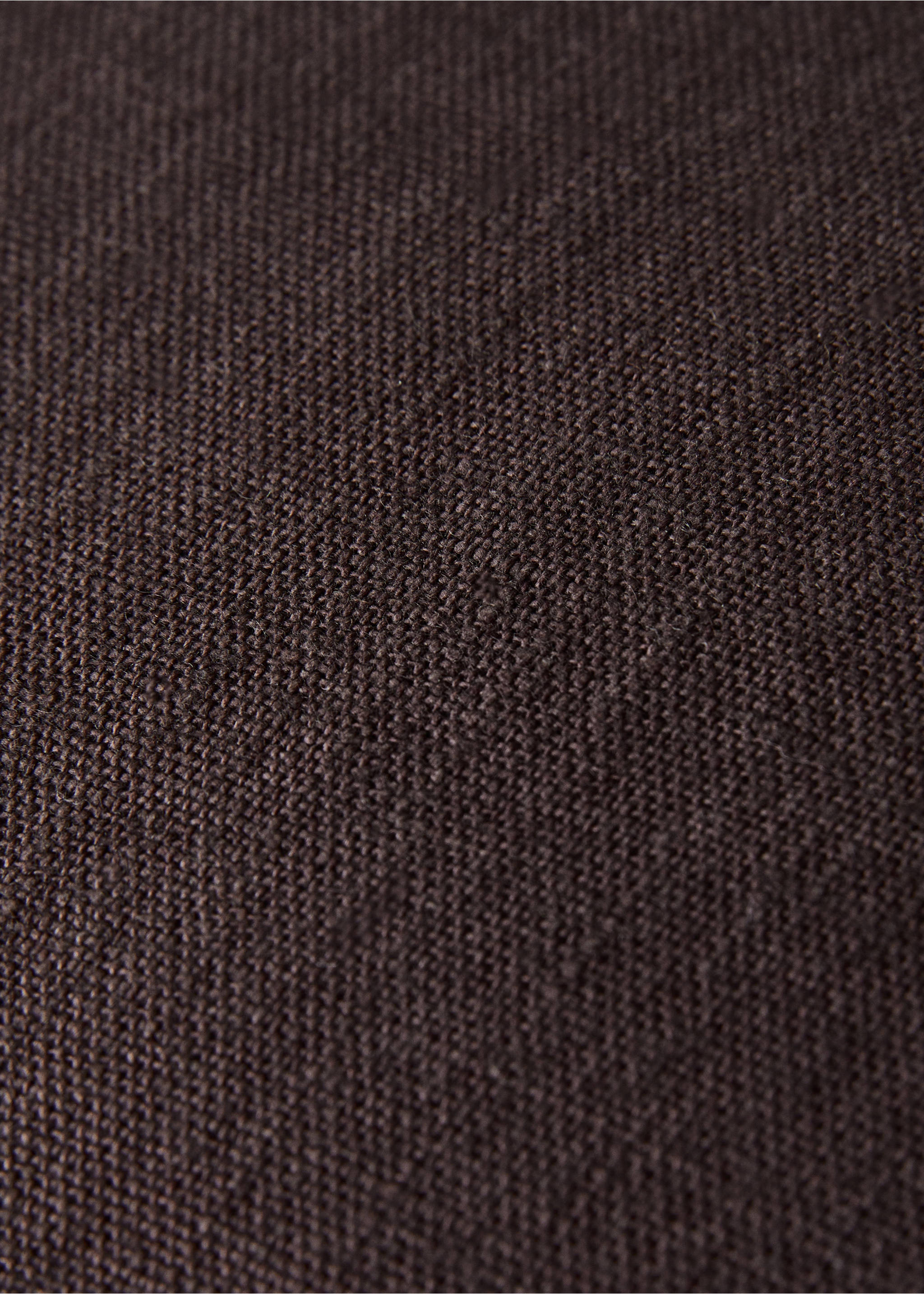 Two-tone linen cushion cover 45x45 cm - Details of the article 4, Blackberry. Ref: 17013317-00.
