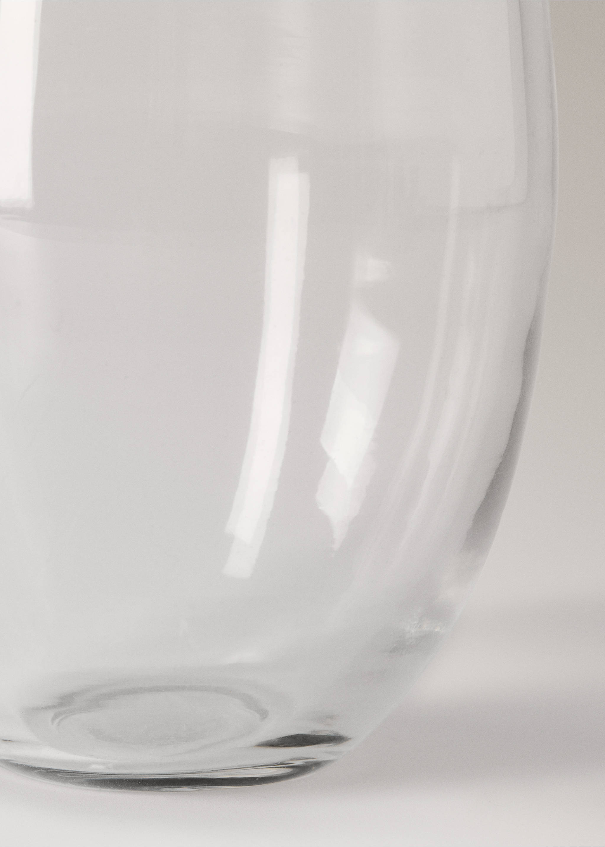 Irregular recycled glass vase - Details of the article 3, Ice Grey. Ref: 17013323-00.