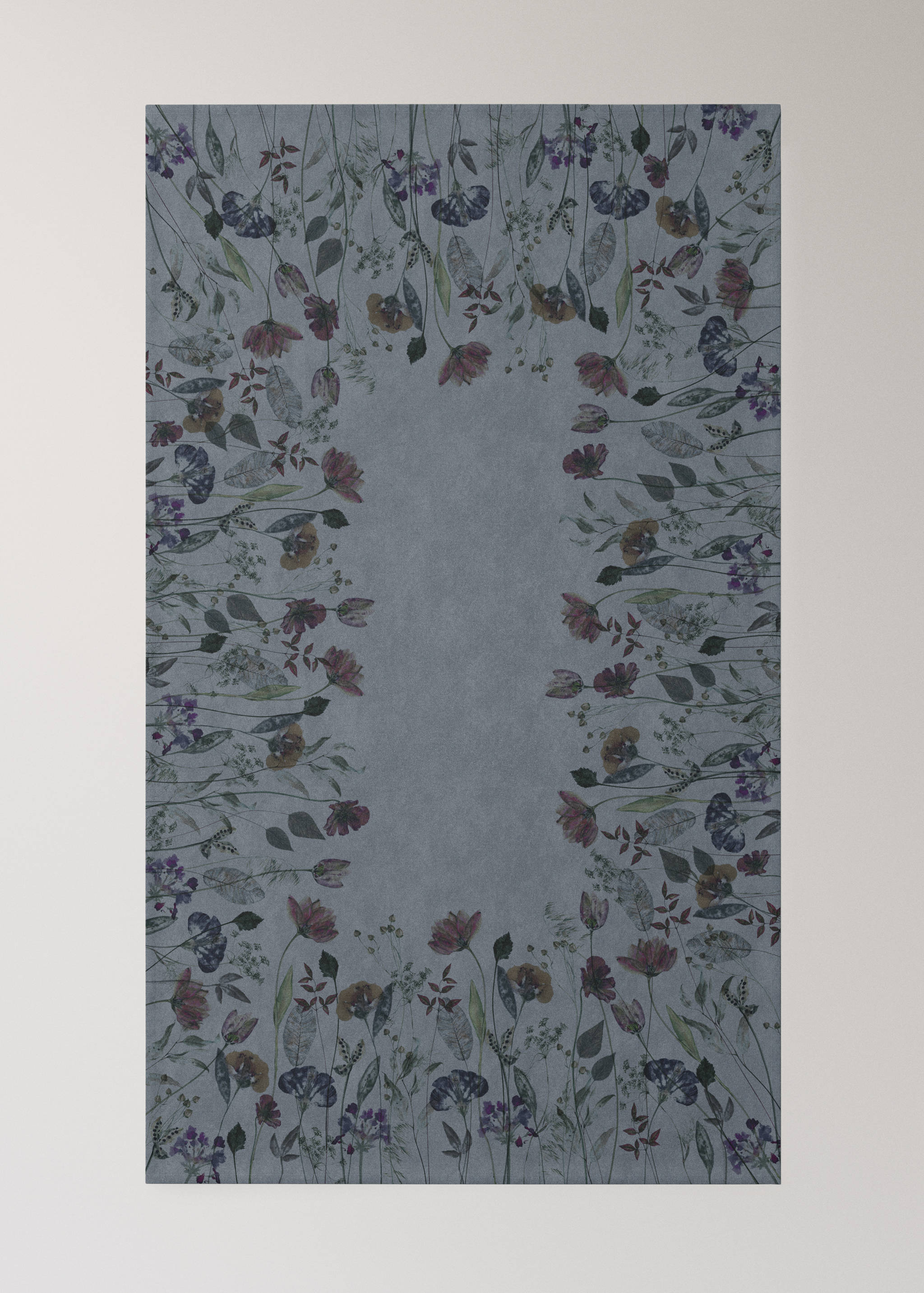 Florale Tischdecke aus Baumwolle mit Leinen mit  für 8 bis 10 Personen - Detail des Artikels 1
