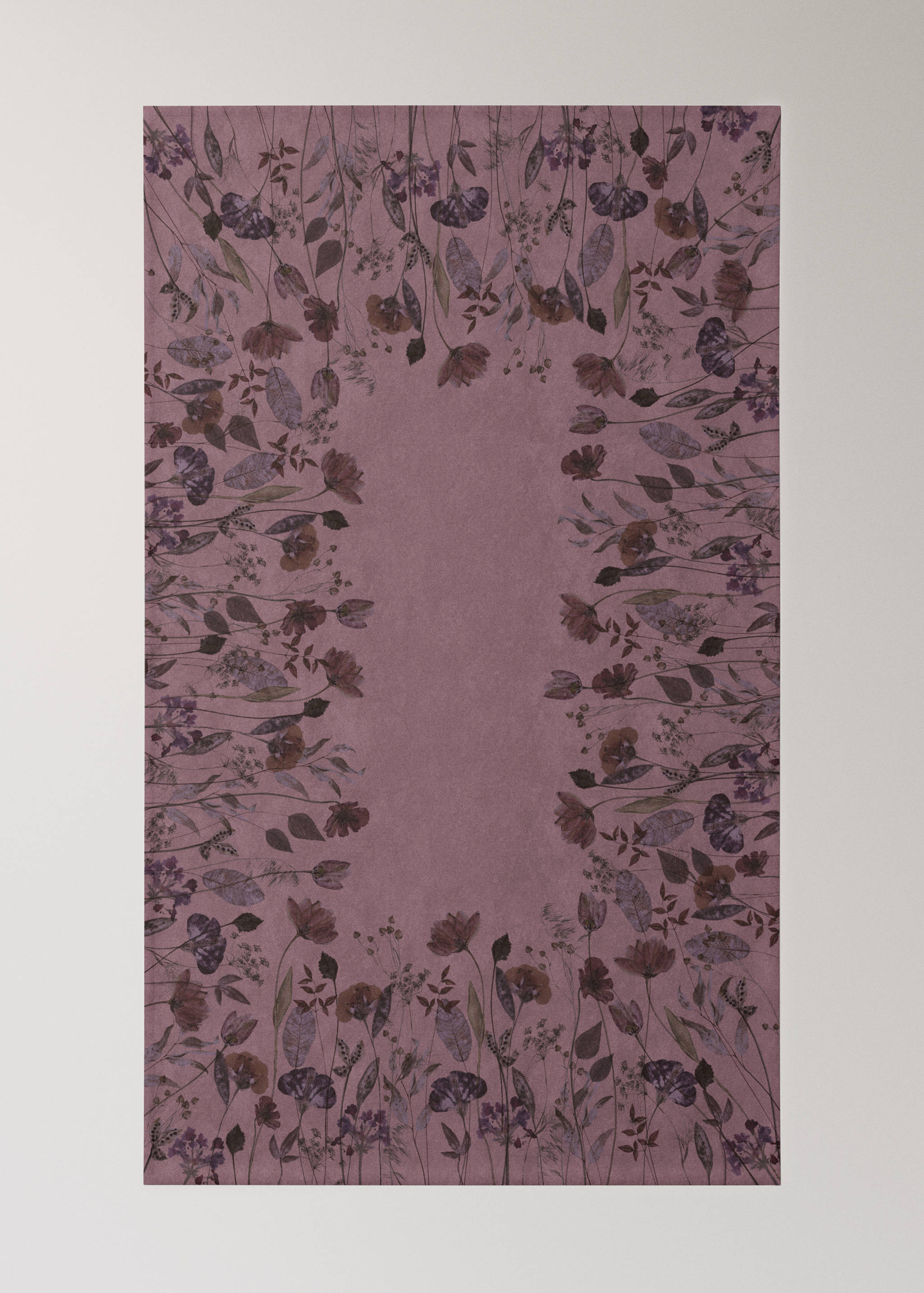 Florale Tischdecke aus Baumwolle mit Leinen mit  für 8 bis 10 Personen - Detail des Artikels 1