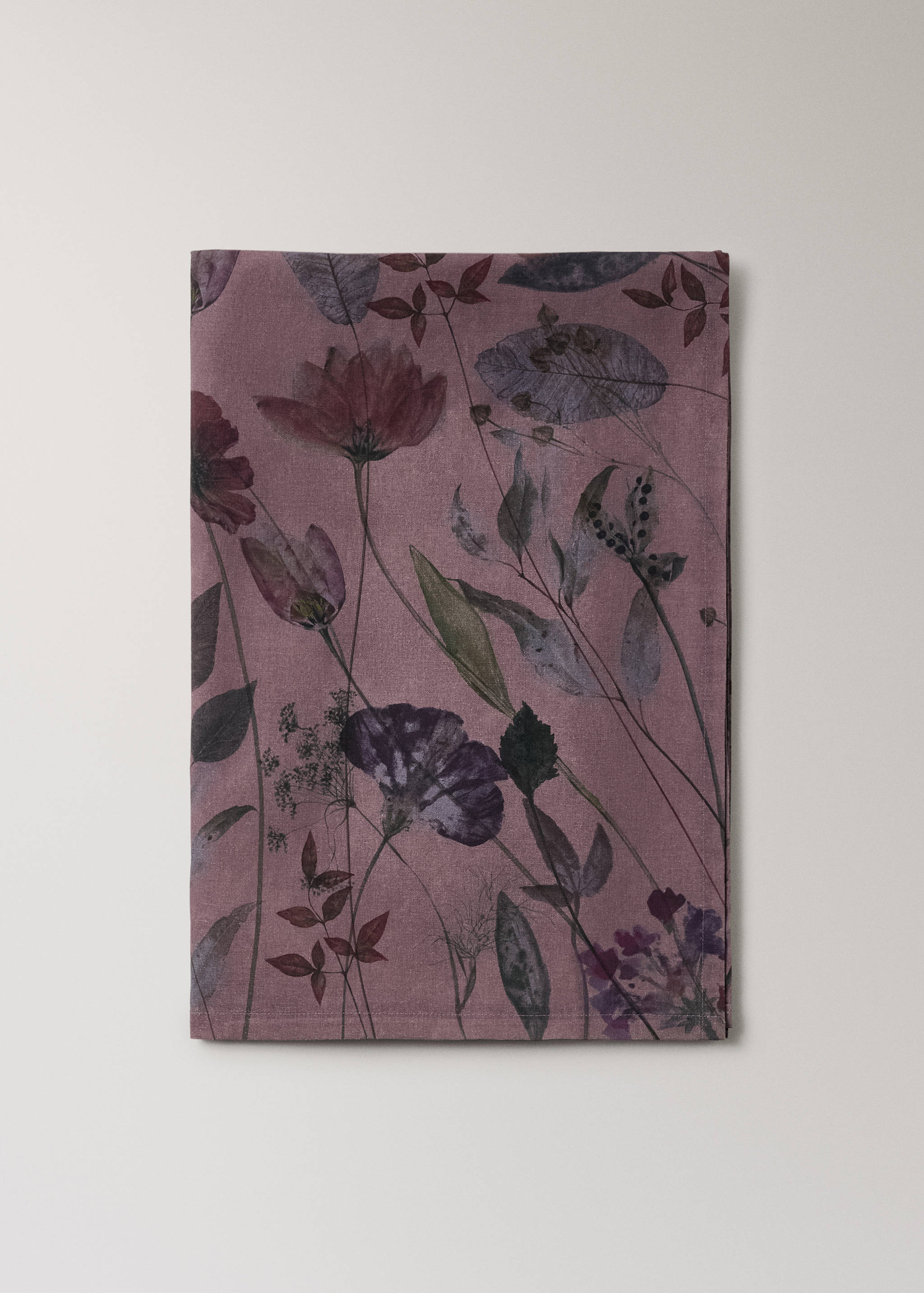 Florale Tischdecke aus Baumwolle mit Leinen mit  für 8 bis 10 Personen - Artikel ohne Model