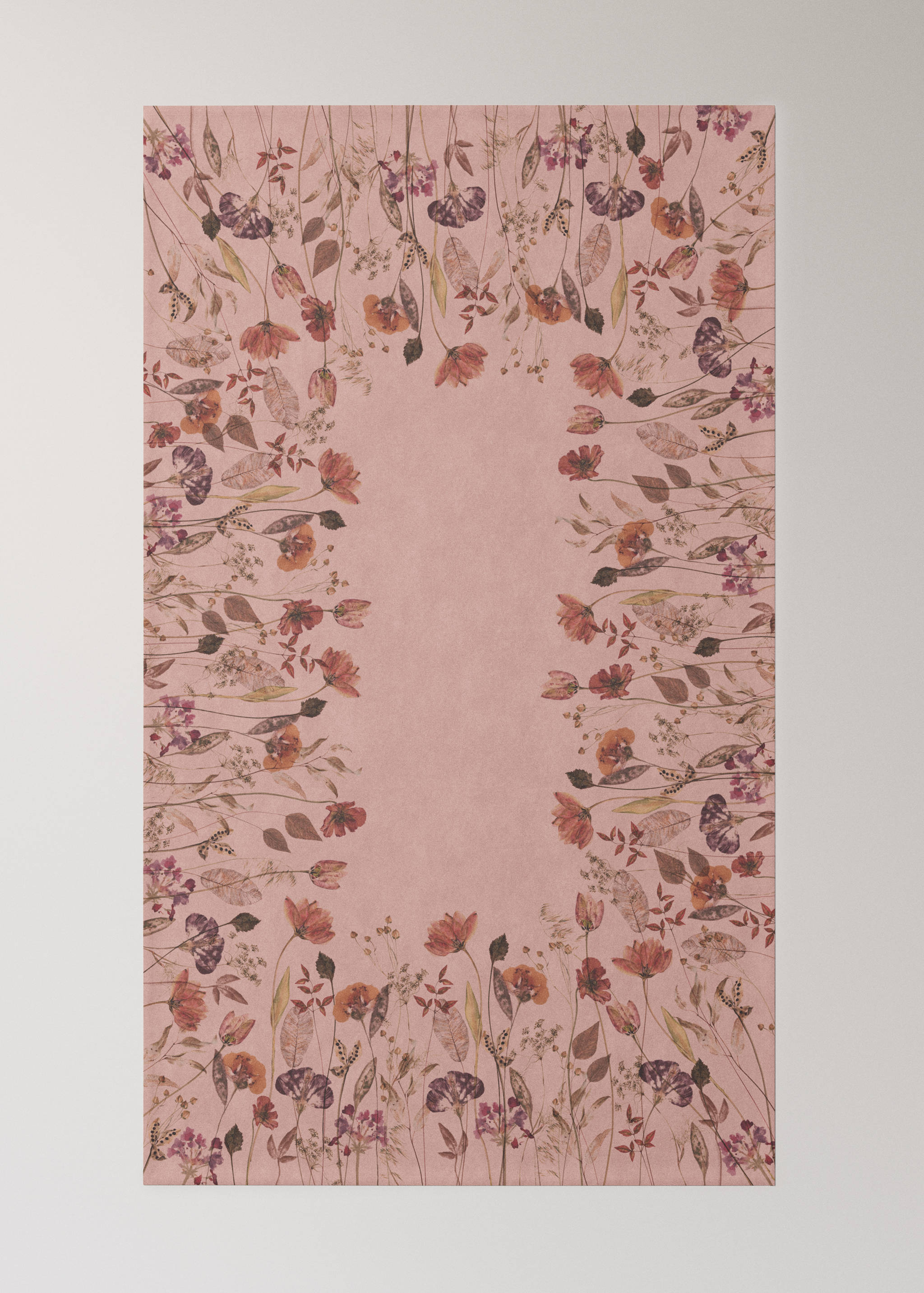 Florale Tischdecke aus Baumwolle mit Leinen mit  für 8 bis 10 Personen - Detail des Artikels 1