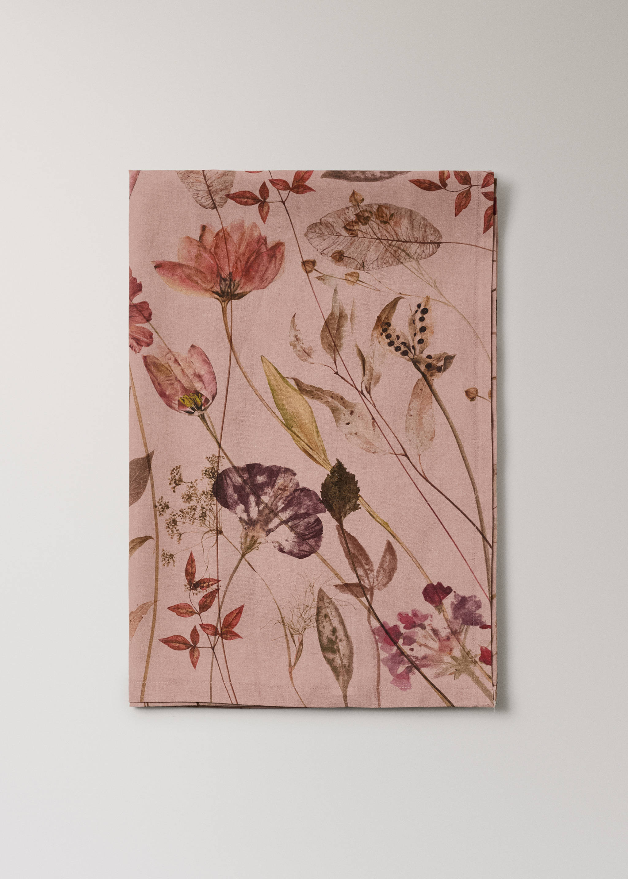 Florale Tischdecke aus Baumwolle mit Leinen mit  für 8 bis 10 Personen - Artikel ohne Model