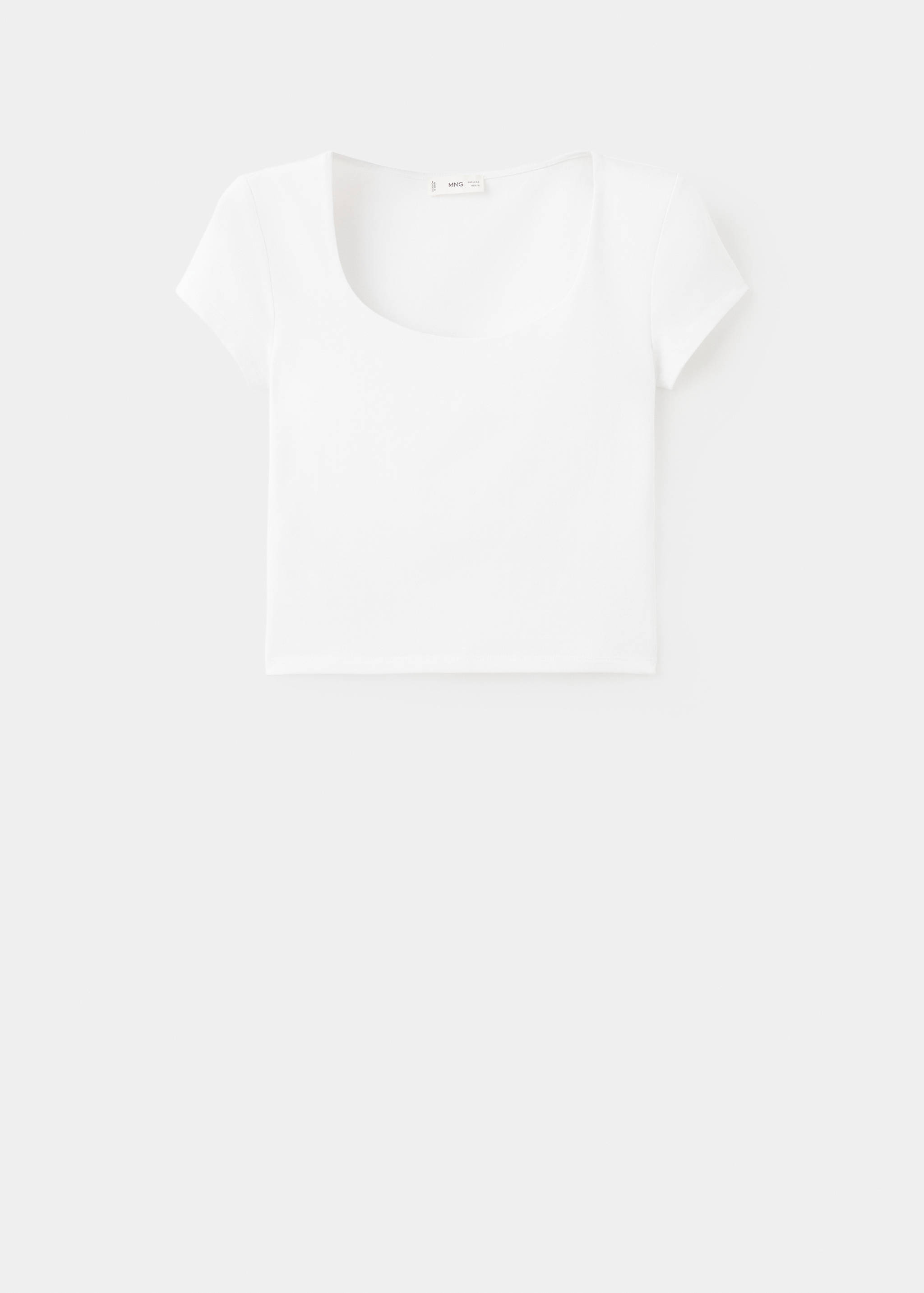 Fitted cotton t-shirt - Article without model