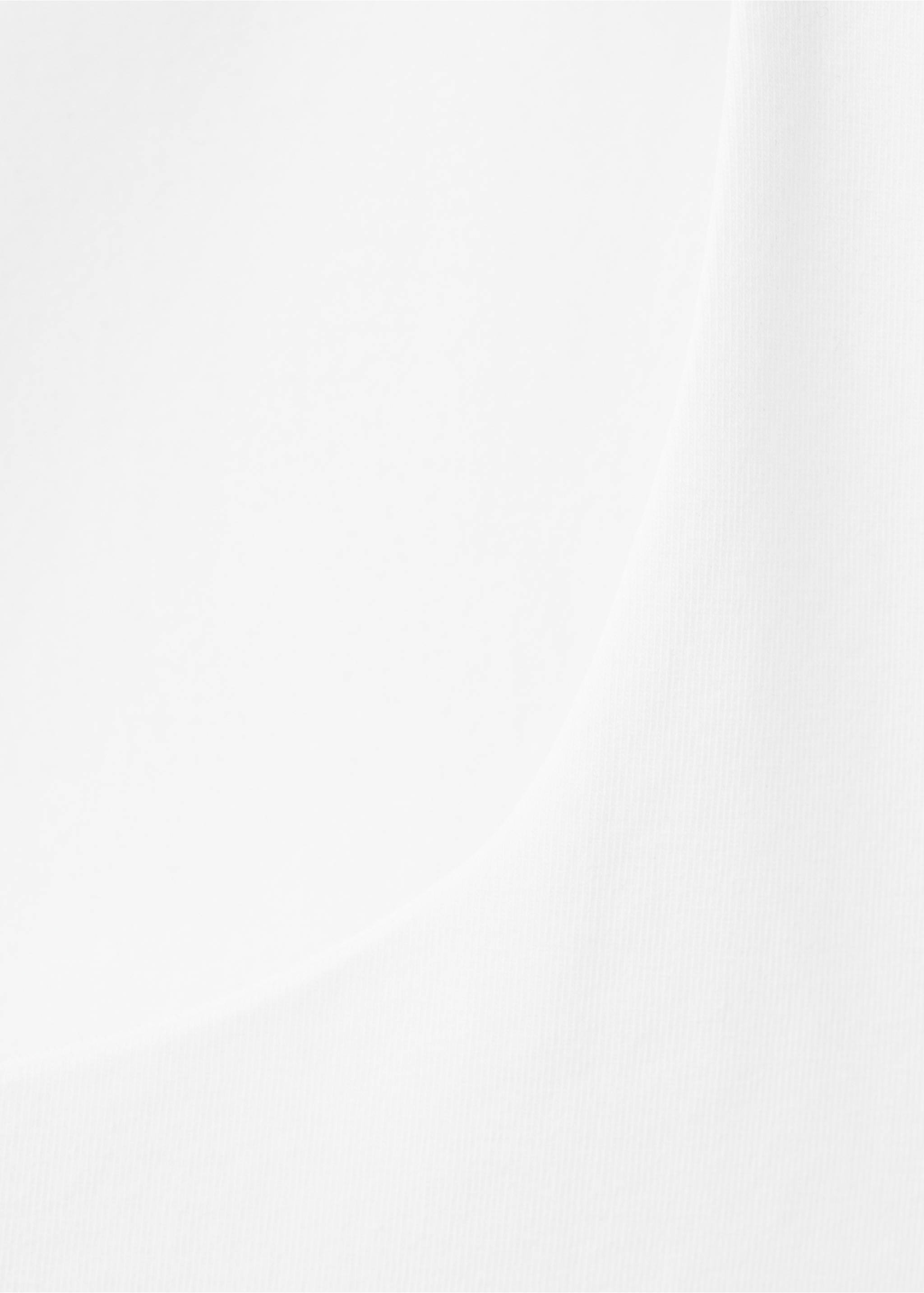 Fitted cotton t-shirt - Details of the article 8, Off White. Ref: 17013337-00.