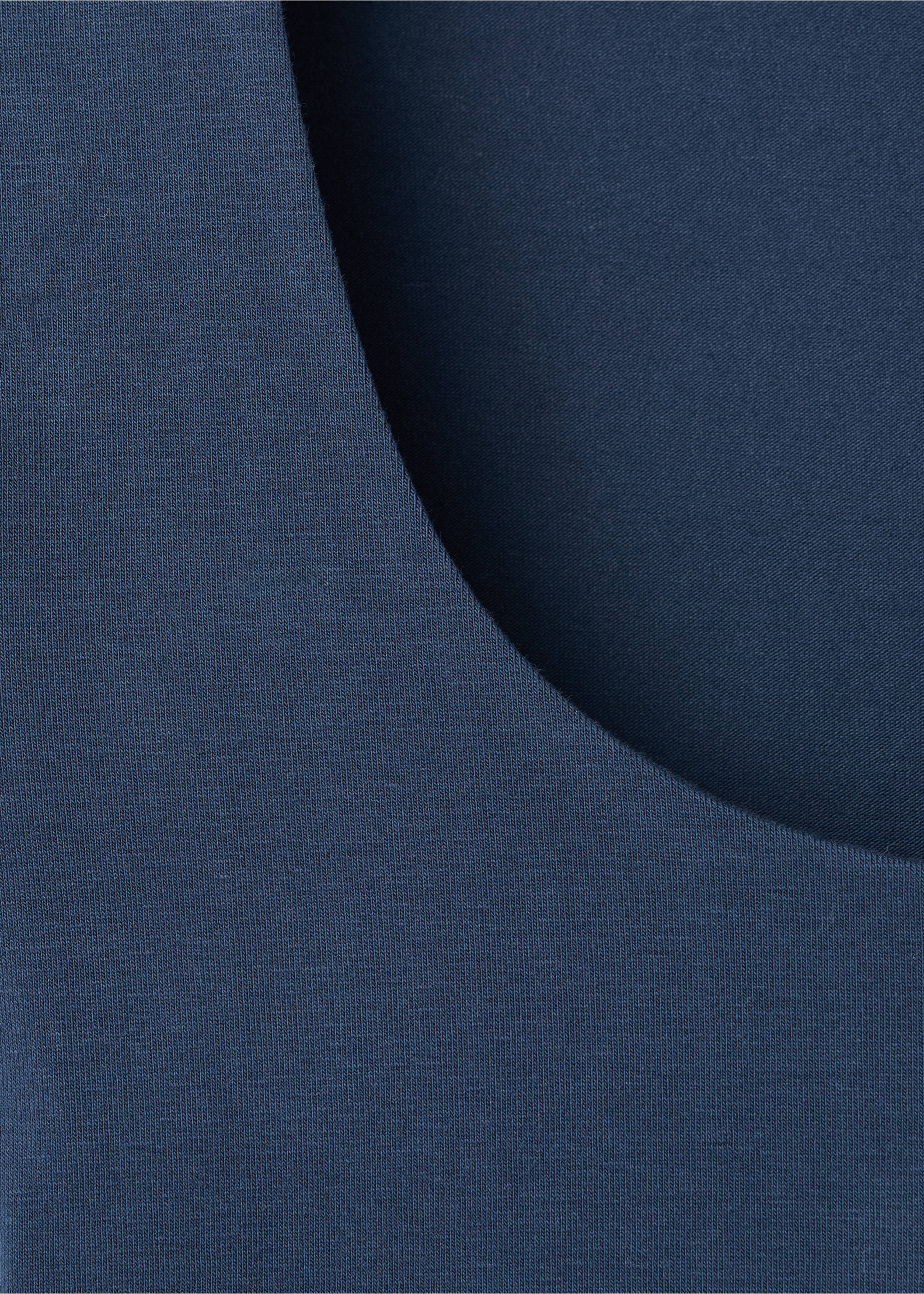 Fitted cotton t-shirt - Details of the article 8, Navy. Ref: 17013337-00.