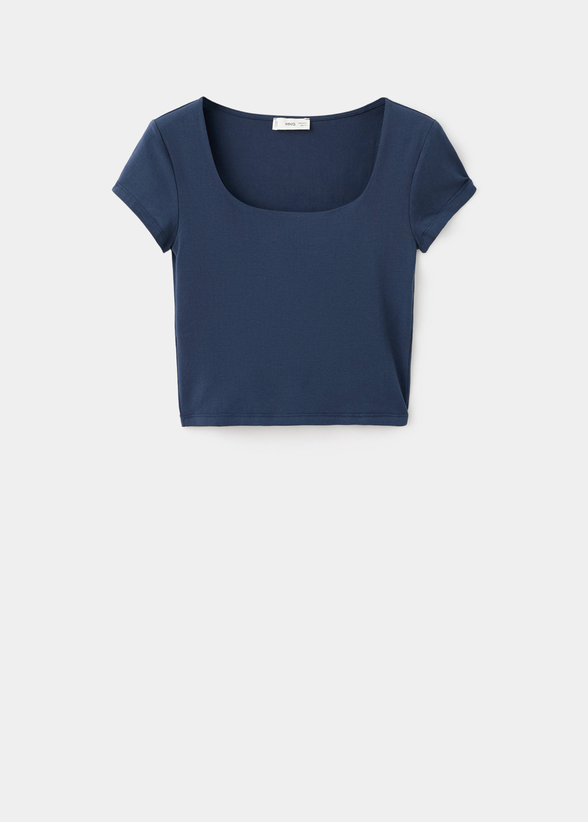 Fitted cotton t-shirt - Article without model