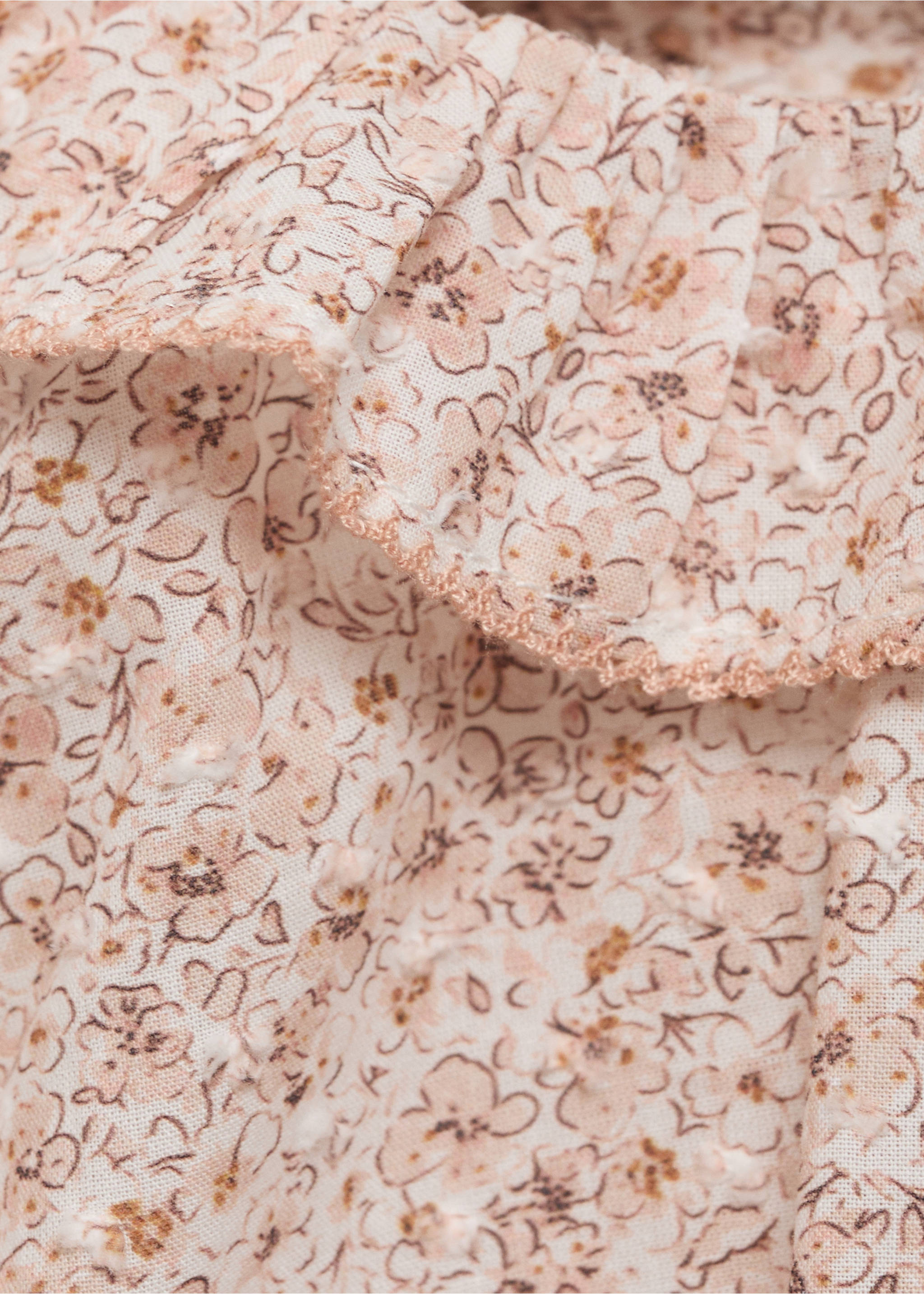 Floral print blouse - Details of the article 8, Pink. Ref: 17013799-00.