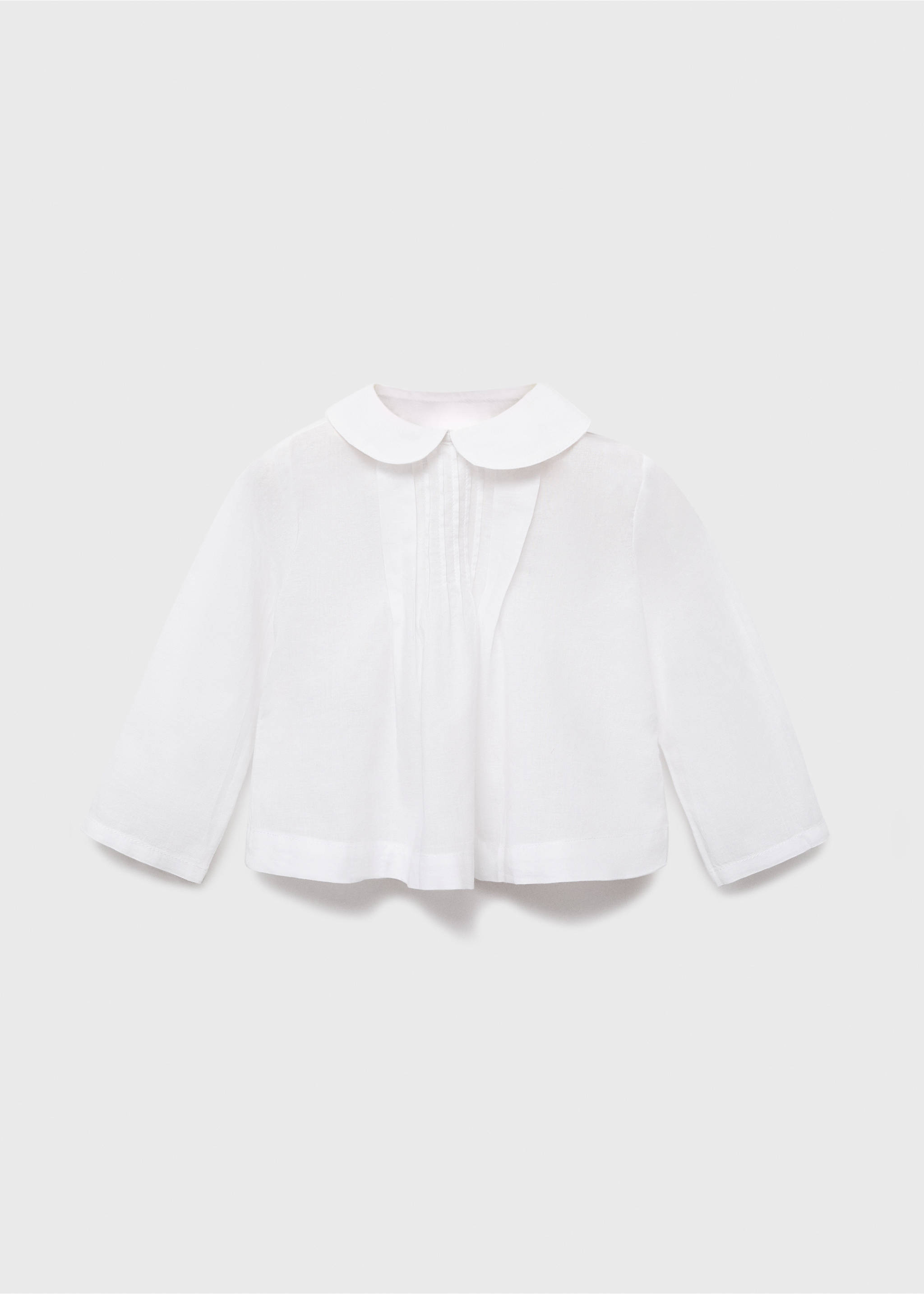 Blouse with Peter Pan collar - Article without model, Off White. Ref: 17013800-00.