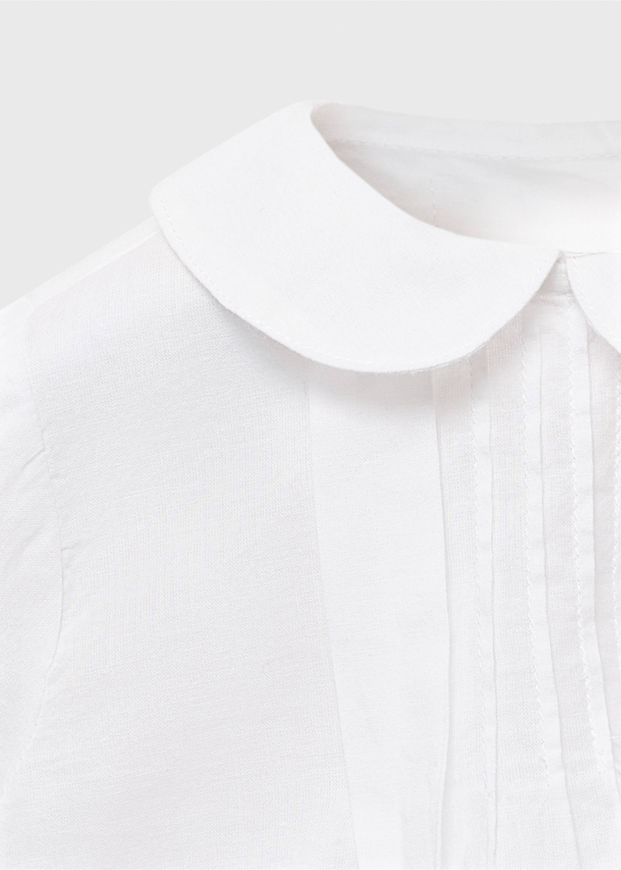 Blouse with Peter Pan collar - Details of the article 8, Off White. Ref: 17013800-00.