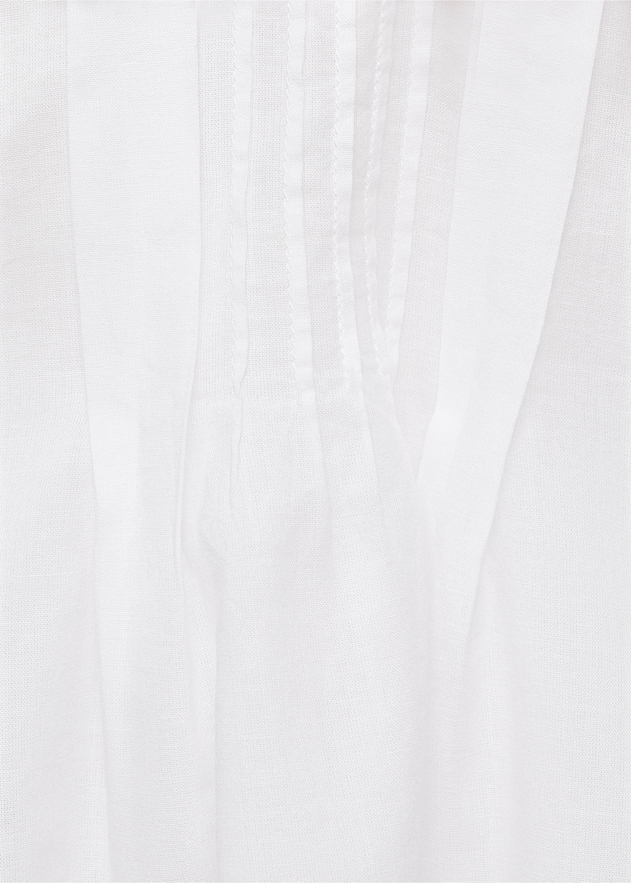 Blouse with Peter Pan collar - Details of the article 0, Off White. Ref: 17013800-00.