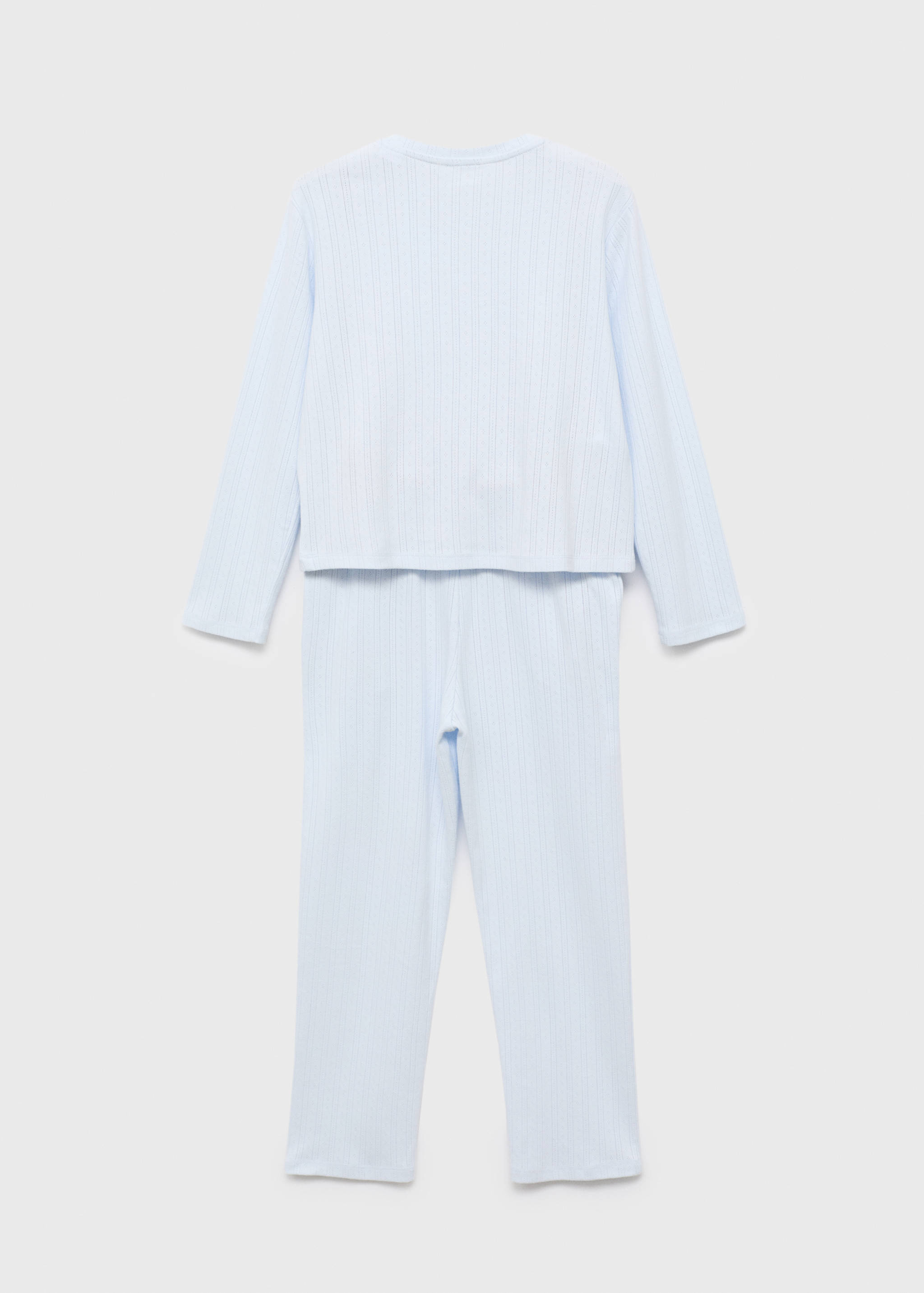 Long ribbed pyjama - Reverse of the article