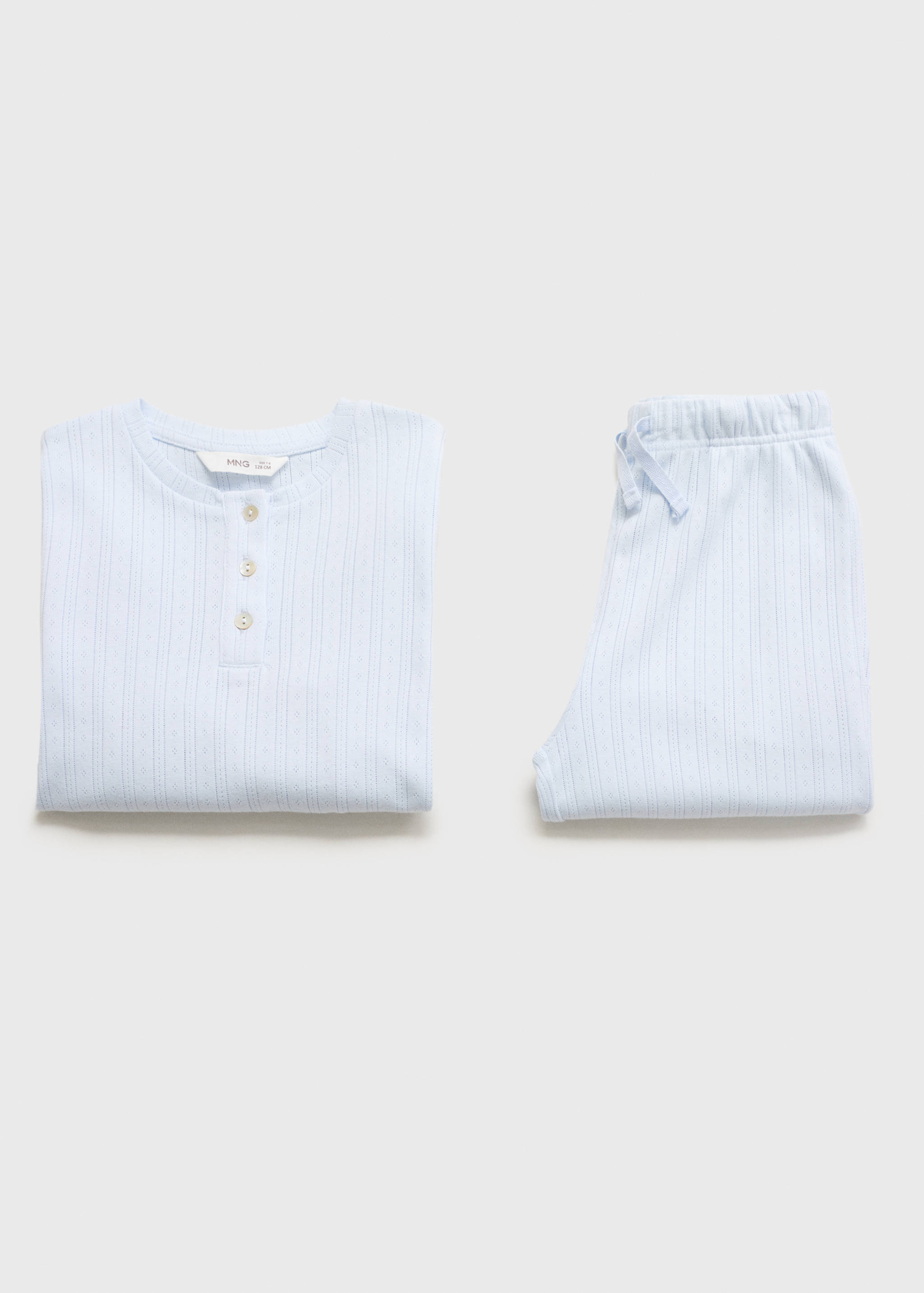 Long ribbed pyjama - Details of the article 0