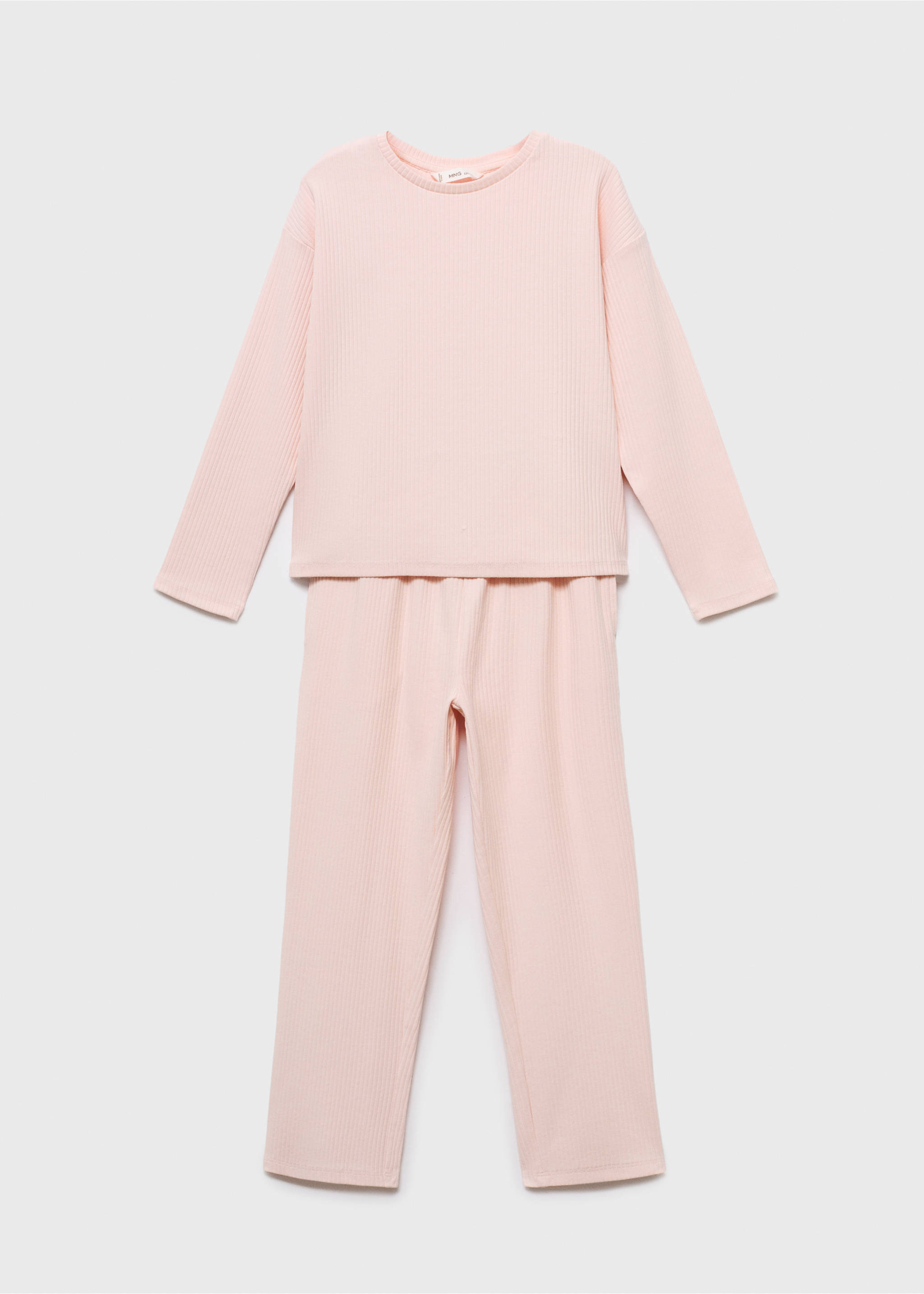 Cotton long pyjamas - Article without model, Pastel Pink. Ref: 17013807-00.