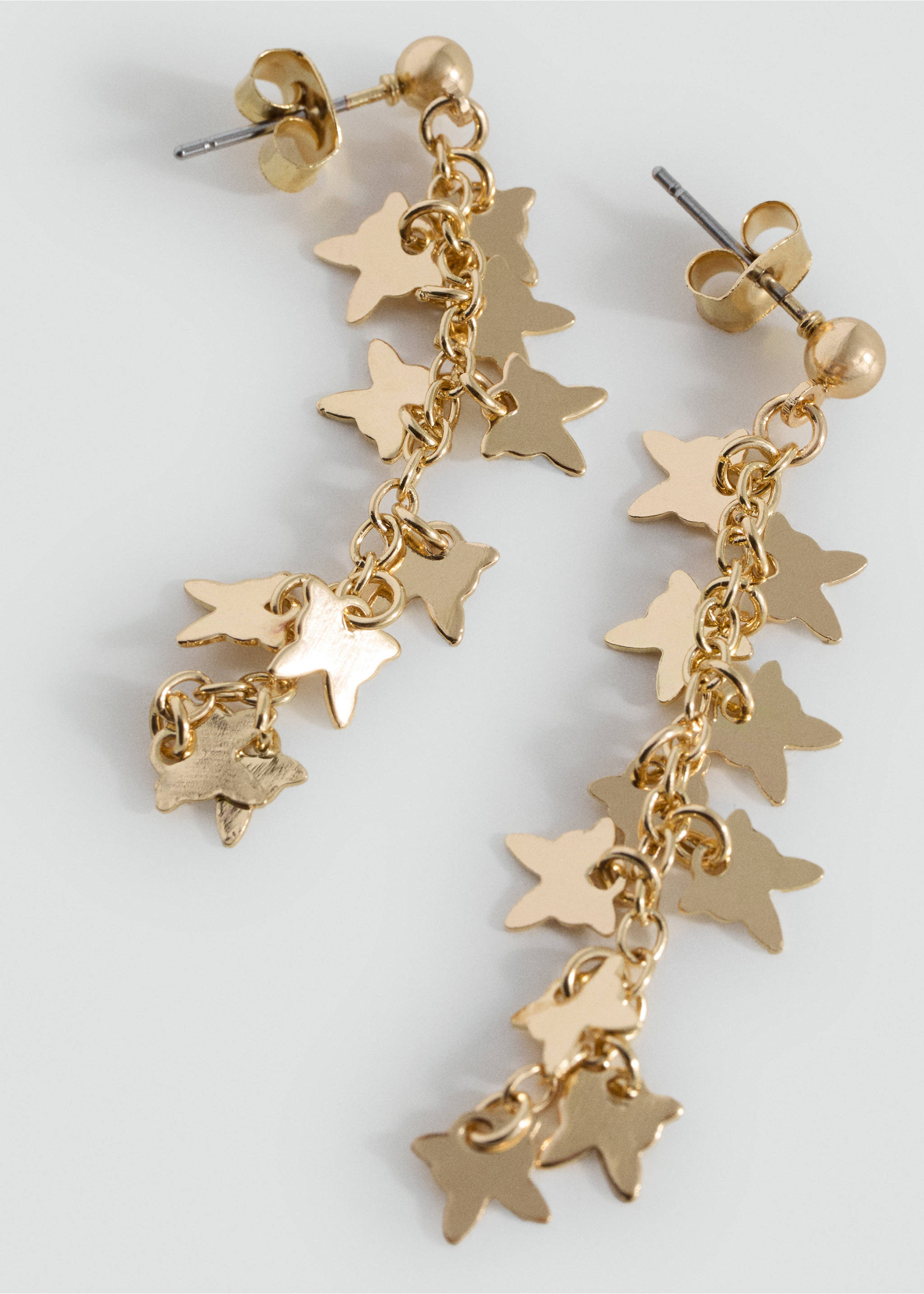 Butterfly earrings - Medium plane, Gold. Ref: 17013818-00.
