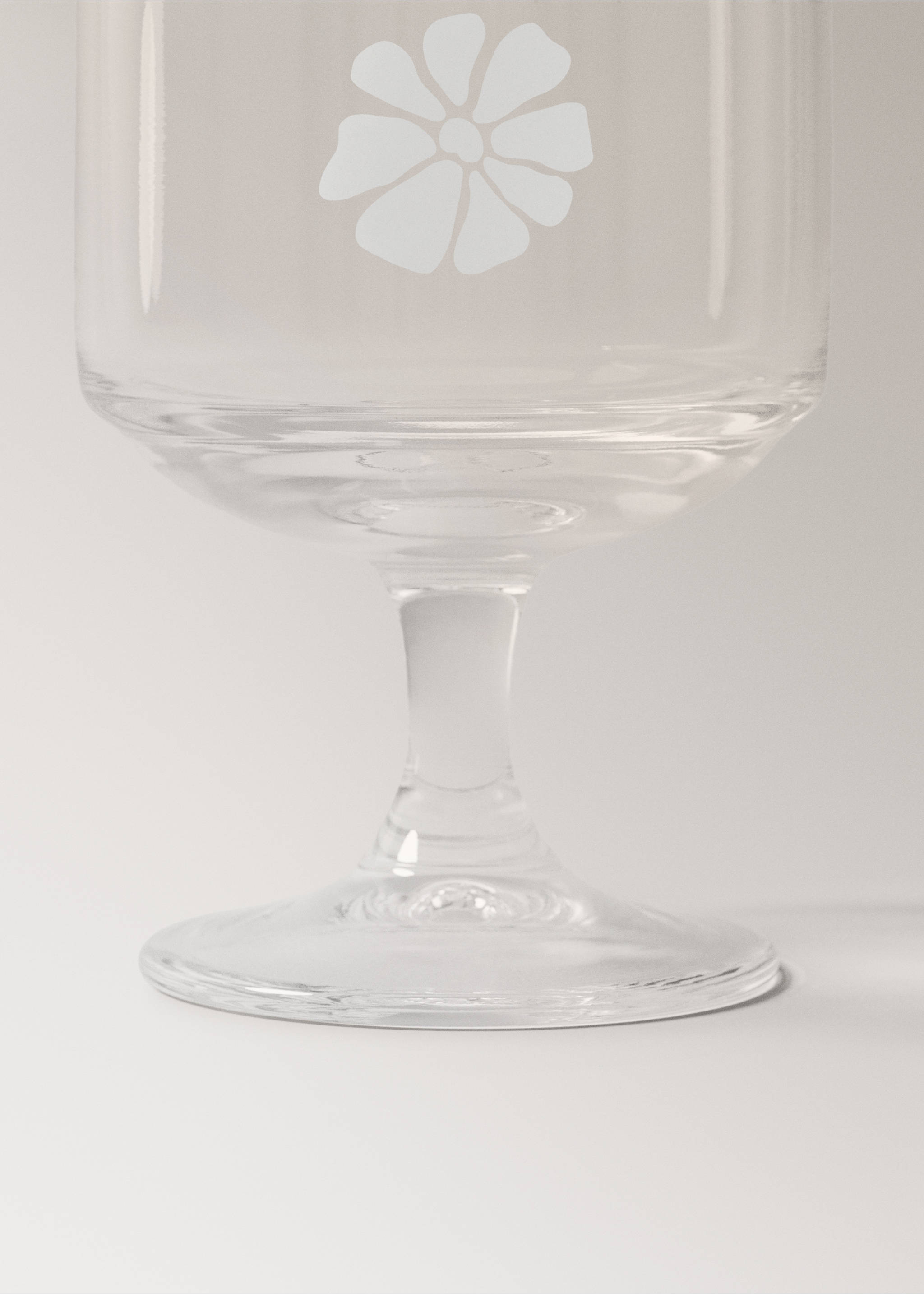 Dekoratives Glasbecher aus Glas - Detail des Artikels 1, Cremeweiß. Ref: 17013830-00.