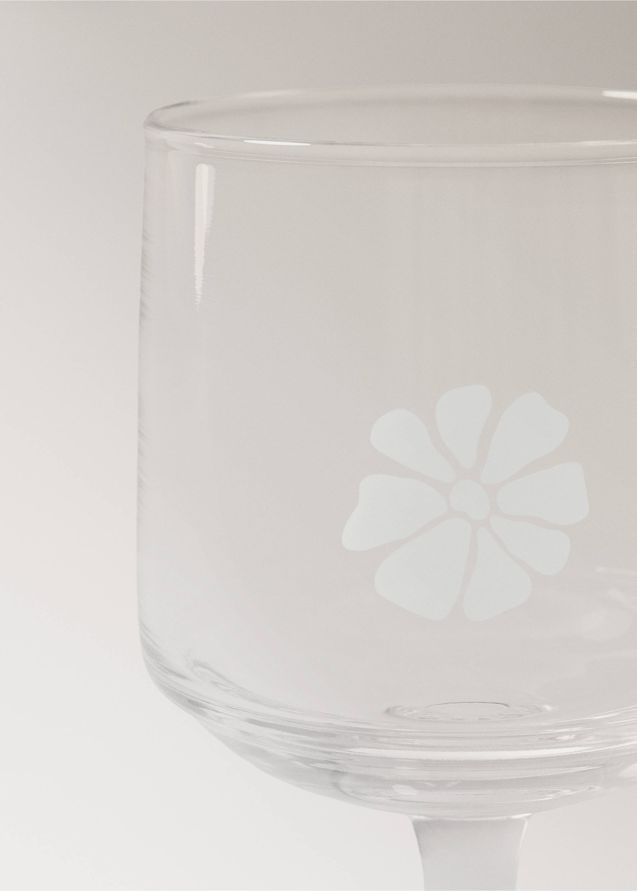 Dekoratives Glasbecher aus Glas - Detail des Artikels 2, Cremeweiß. Ref: 17013830-00.