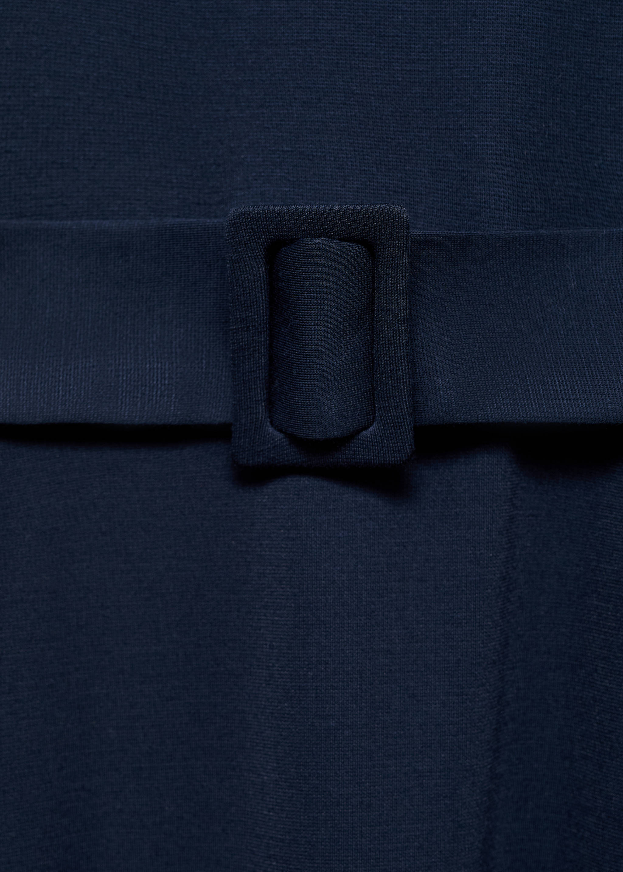 Vestido midi cinturón - Detalle del artículo 0