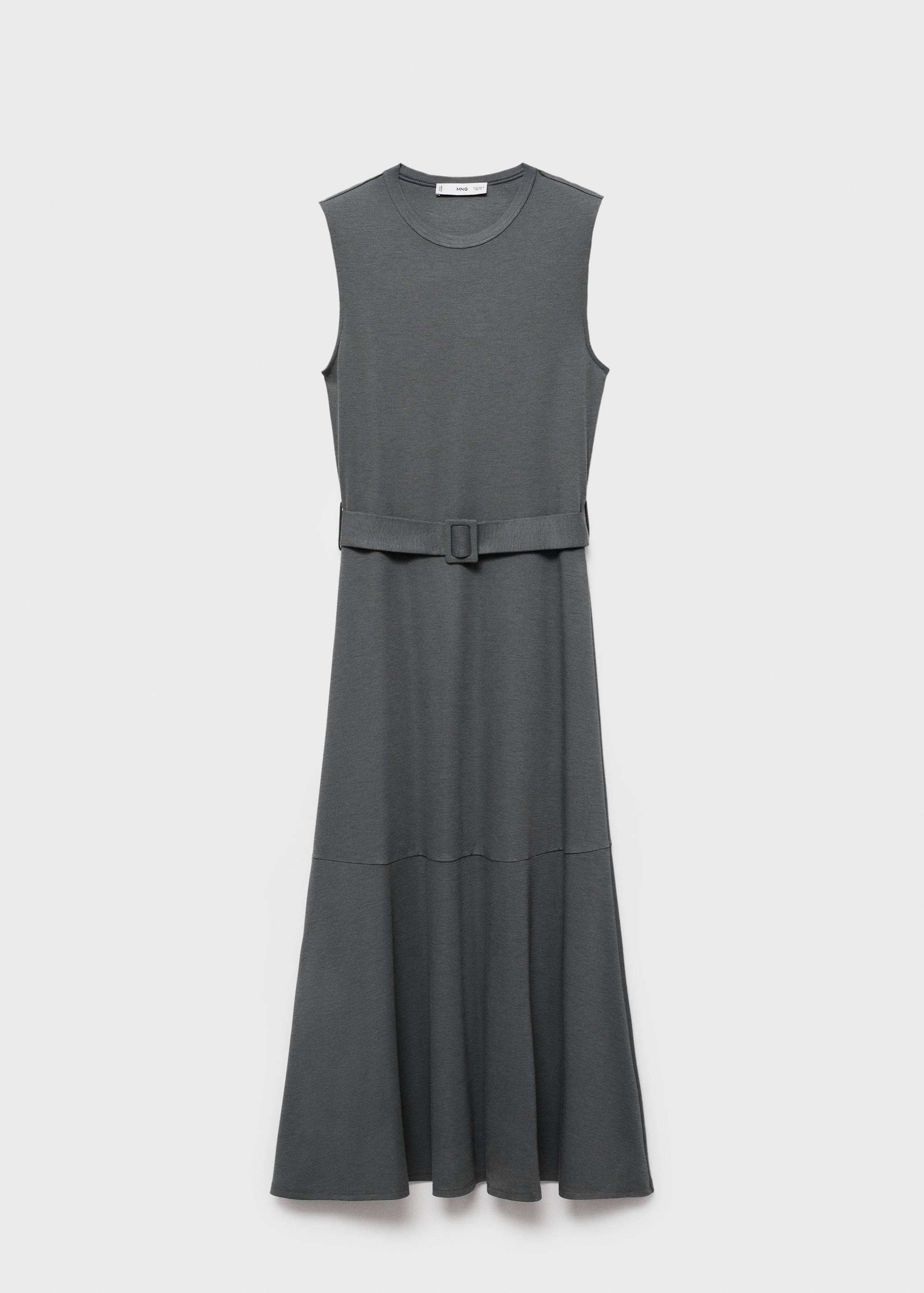 Midi-Kleid mit Gürtel - Artikel ohne Model