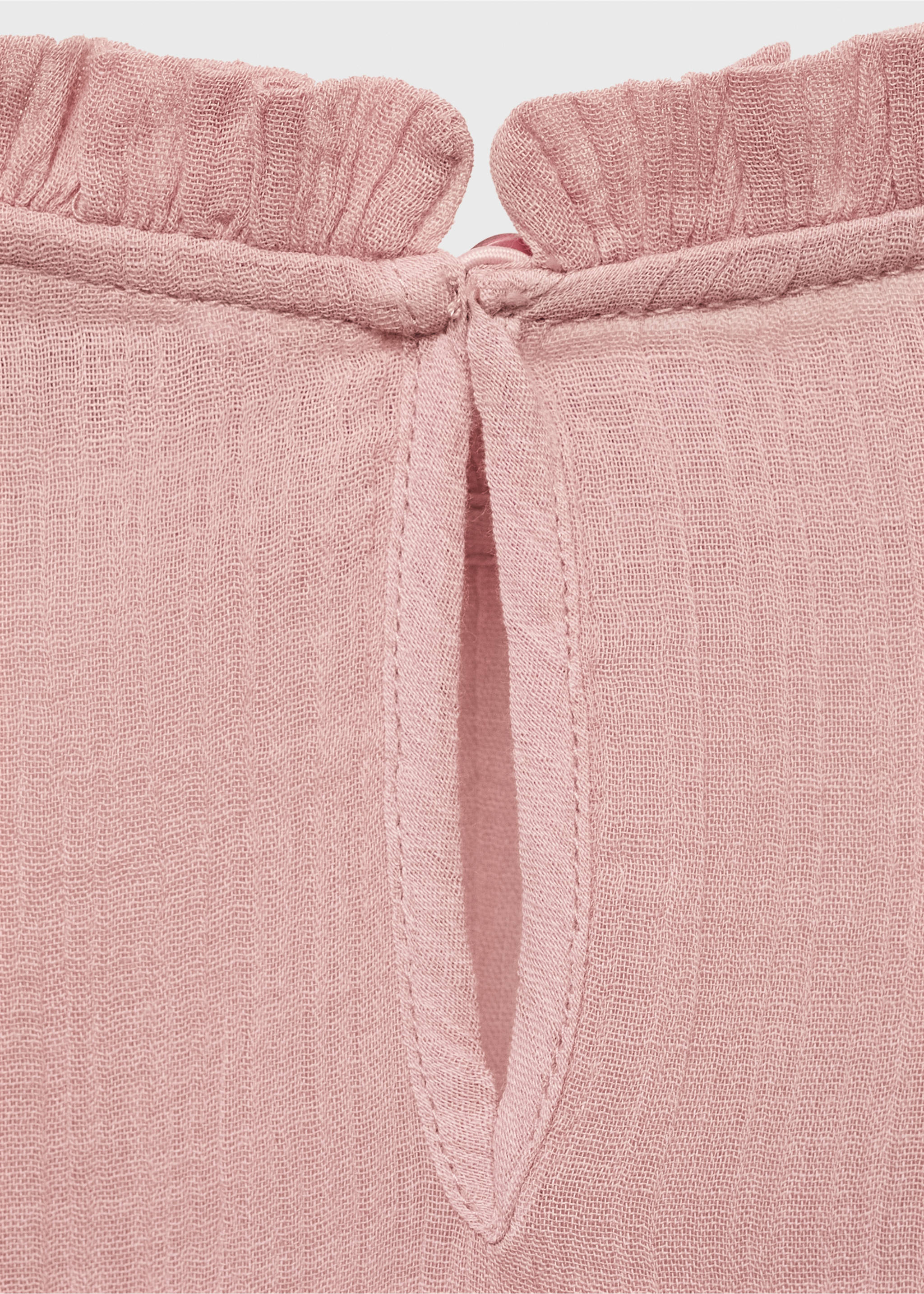 Ruffled blouse - Details of the article 0, Pink. Ref: 17014081-00.