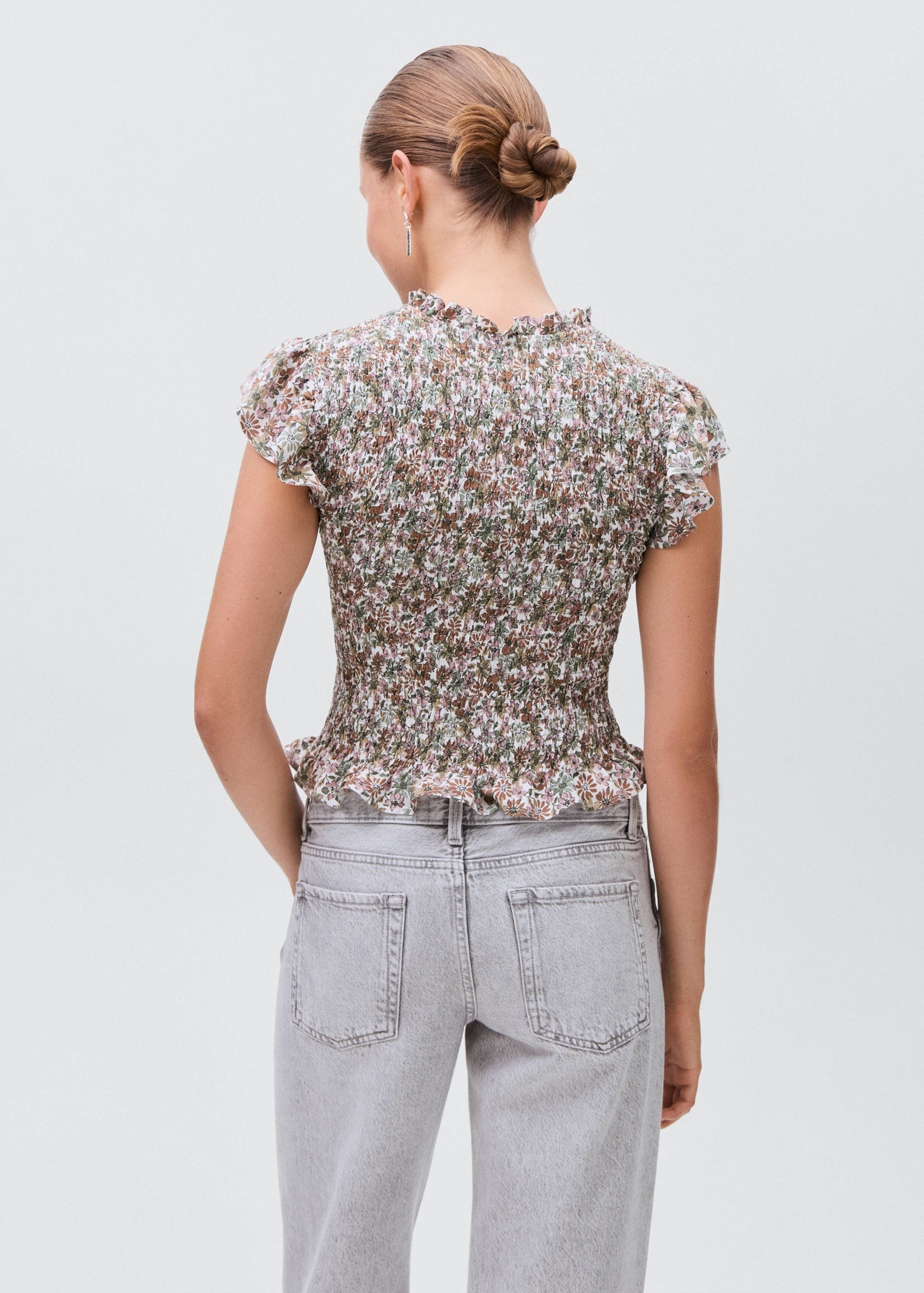 Floral print blouse - Reverse of the article