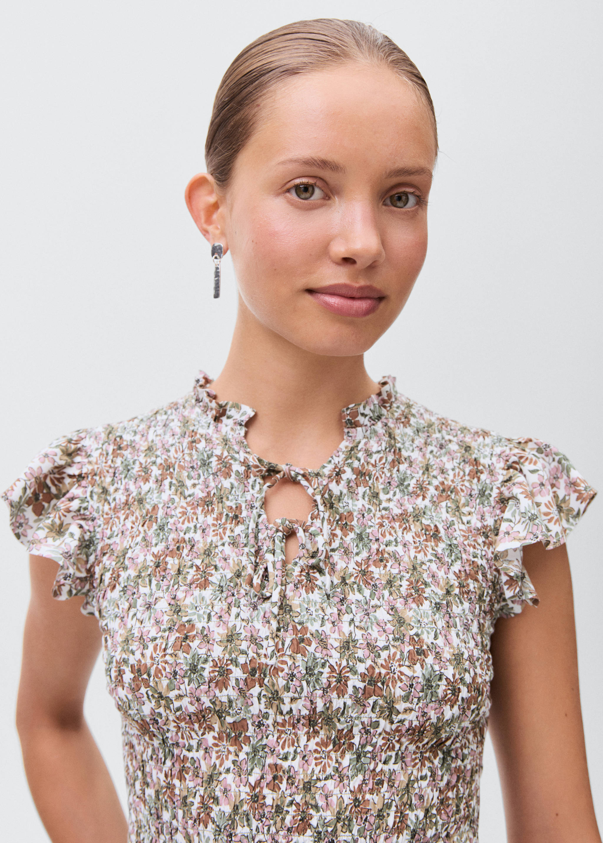 Floral print blouse - Details of the article 1