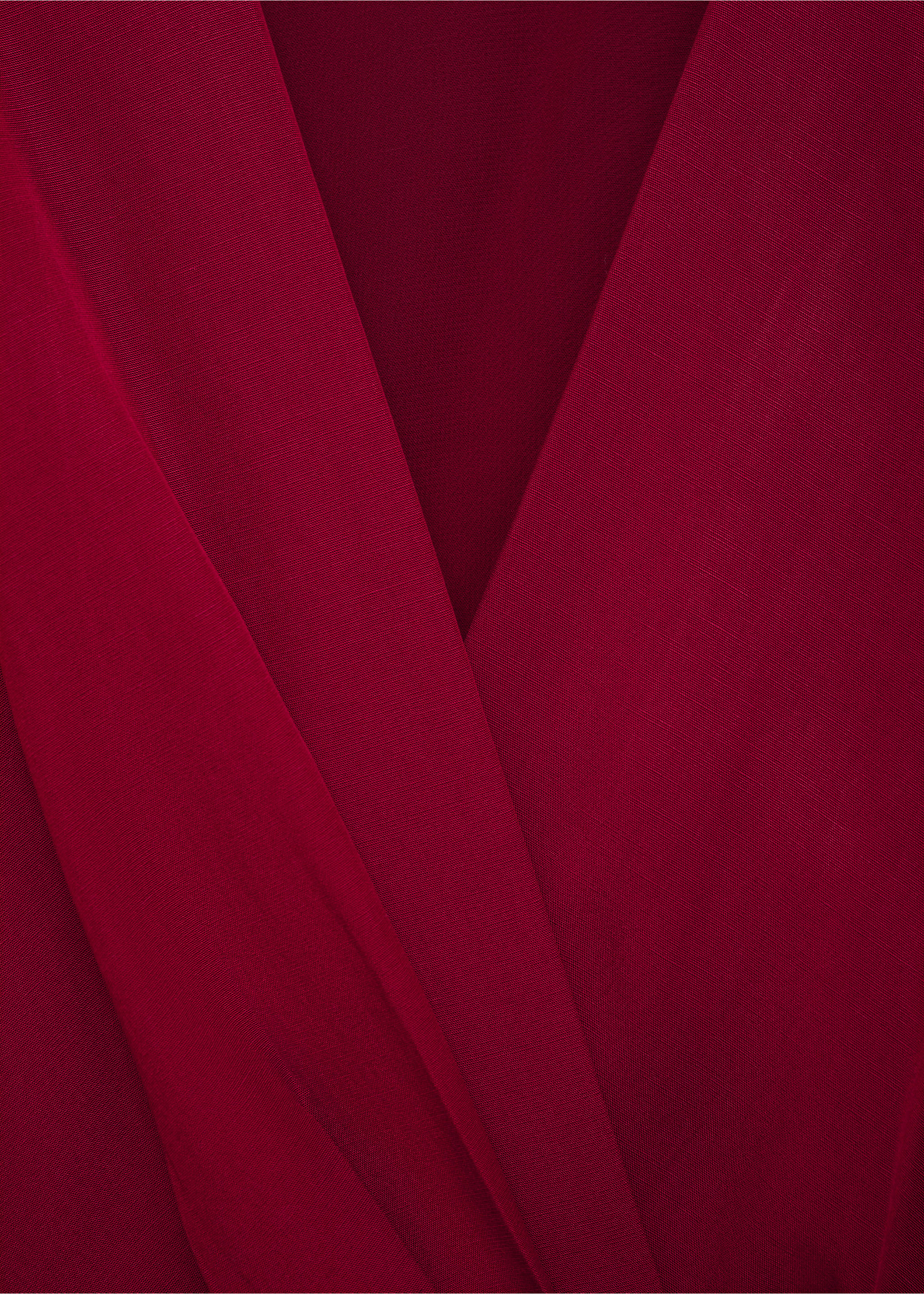 Lyocell-Wickelkleid - Detail des Artikels 8, Granatrot. Ref: 17014086-00.