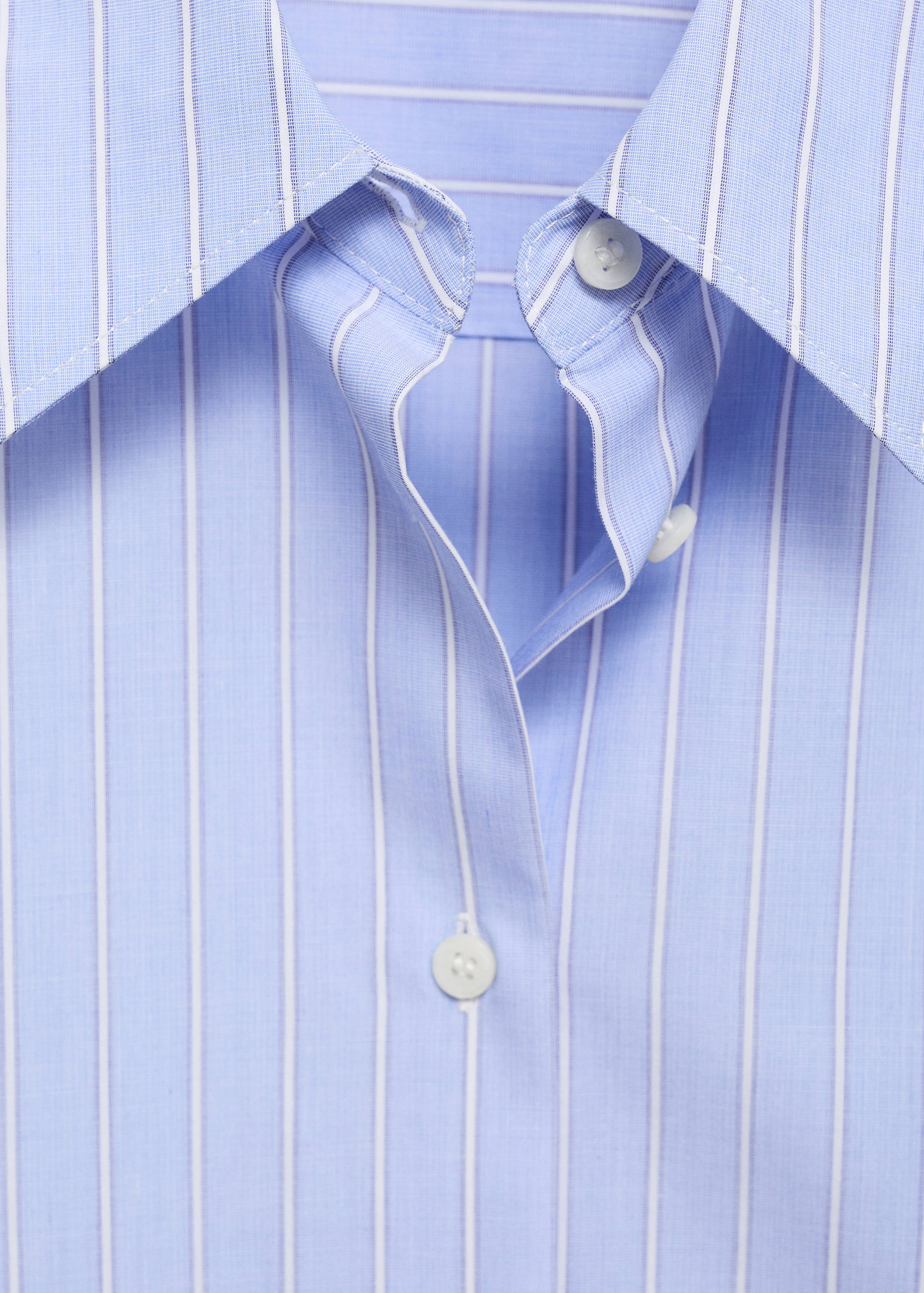 Cotton and lyocell blend straight shirt - Details of the article 8