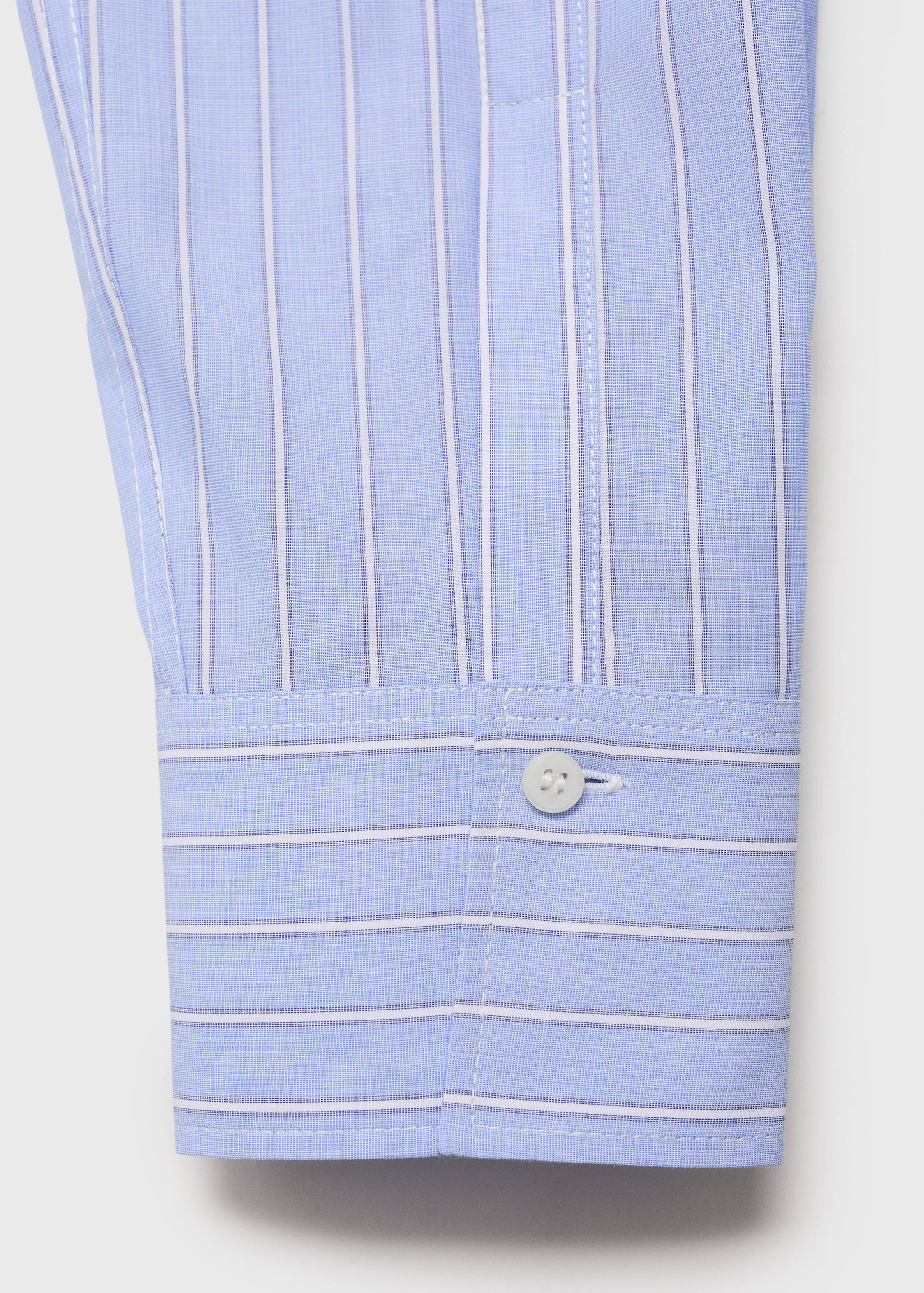 Cotton and lyocell blend straight shirt - Details of the article 0