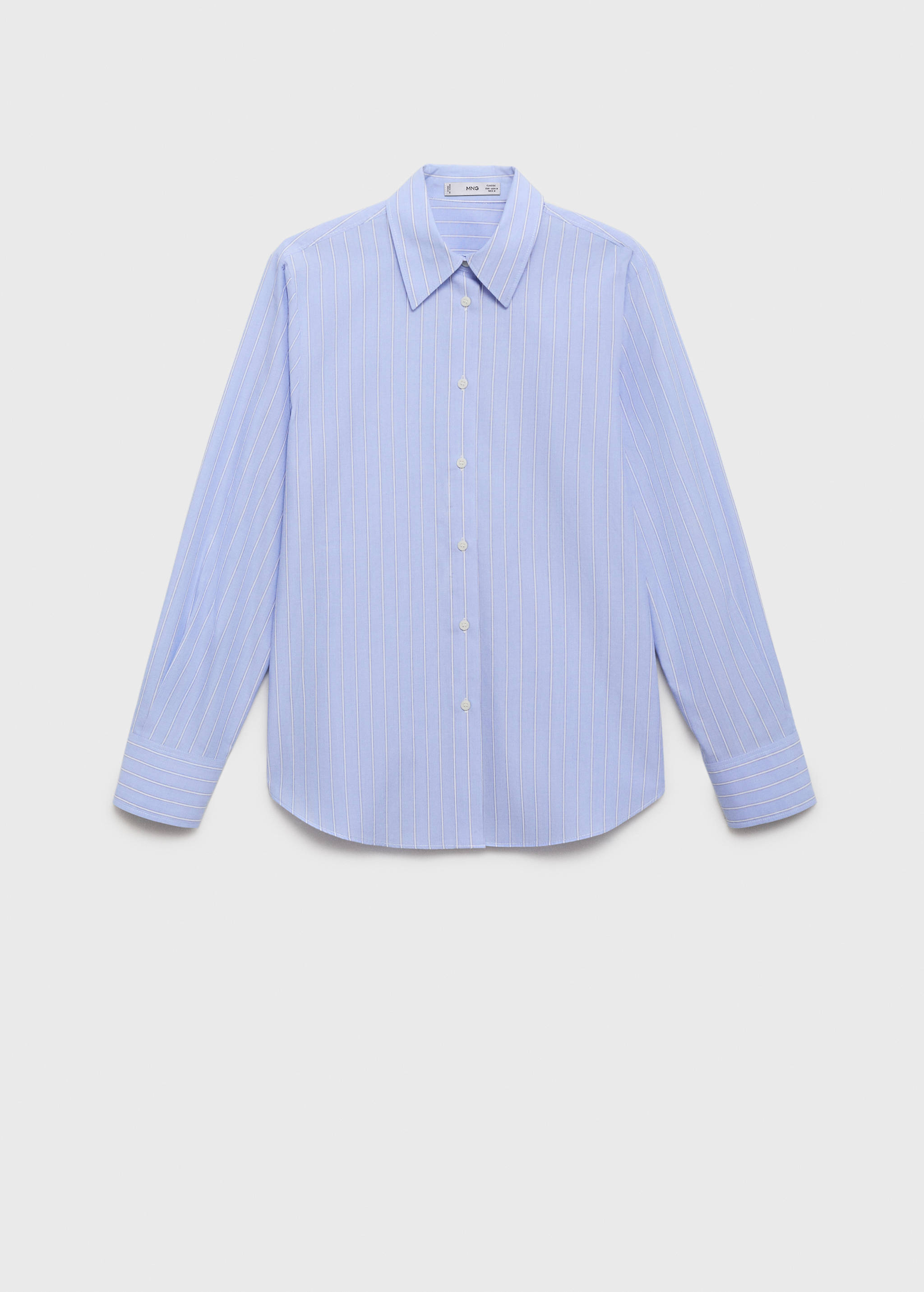 Cotton and lyocell blend straight shirt - Article without model