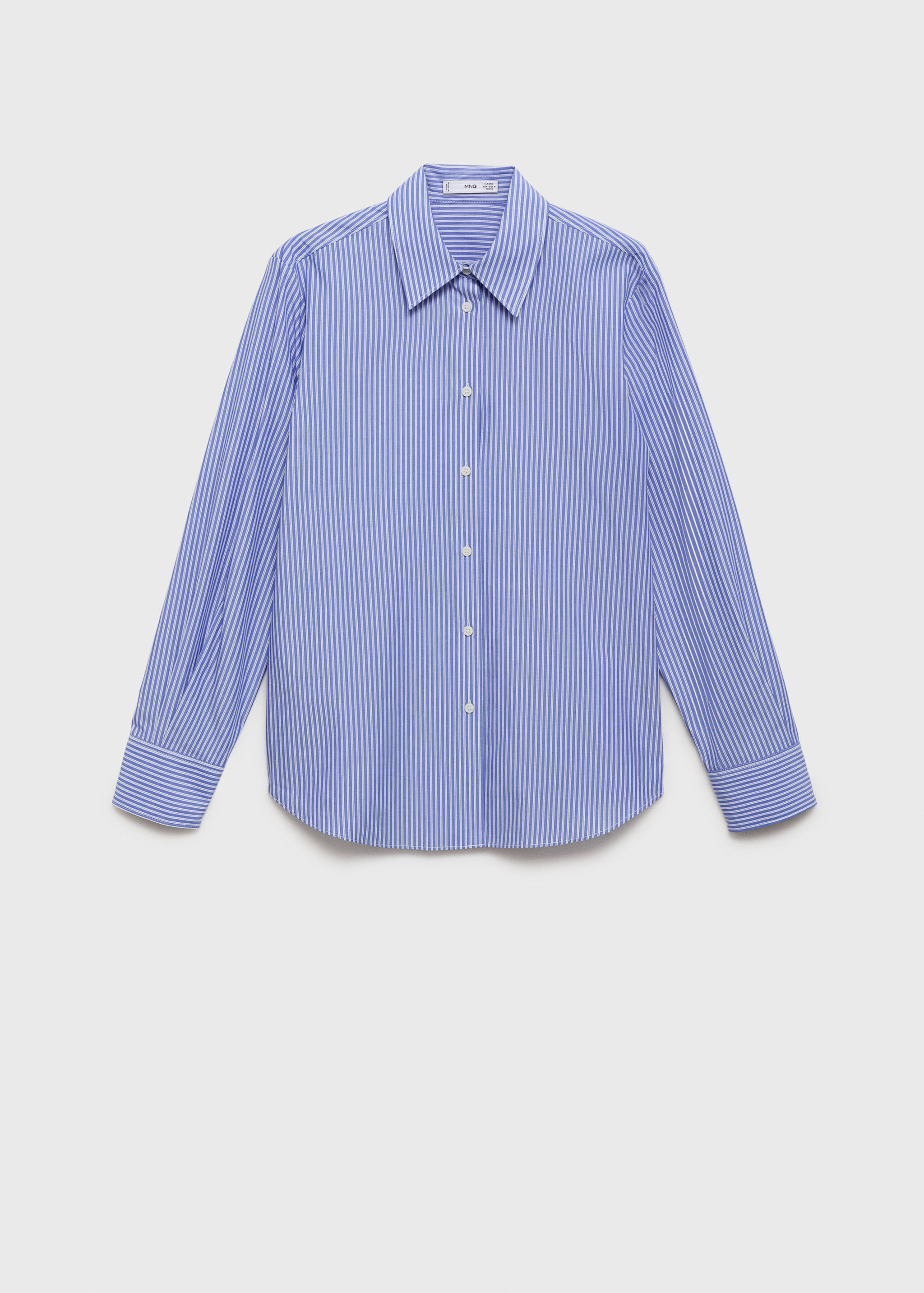 Cotton and lyocell blend straight shirt - Article without model