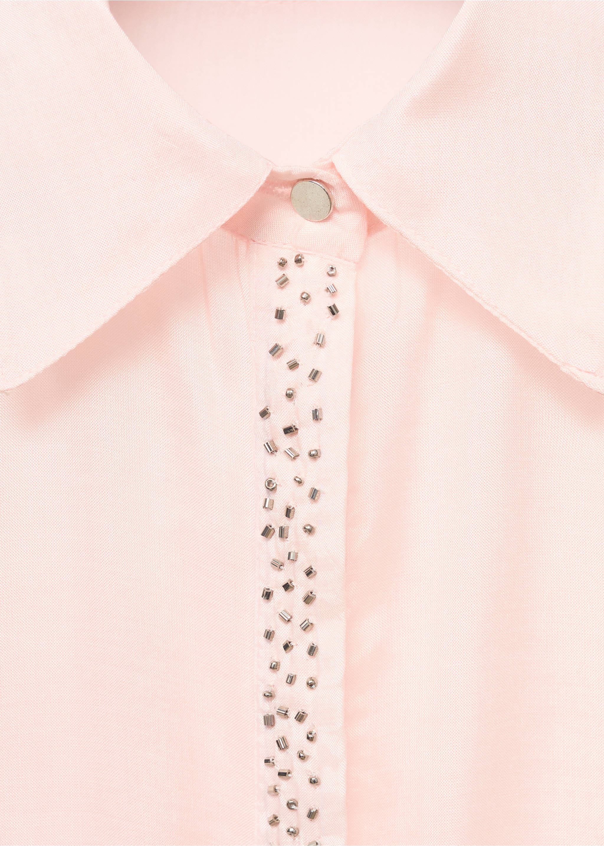 Modalhemd mit Strass - Detail des Artikels 8, Pastellrosa. Ref: 17014089-00.