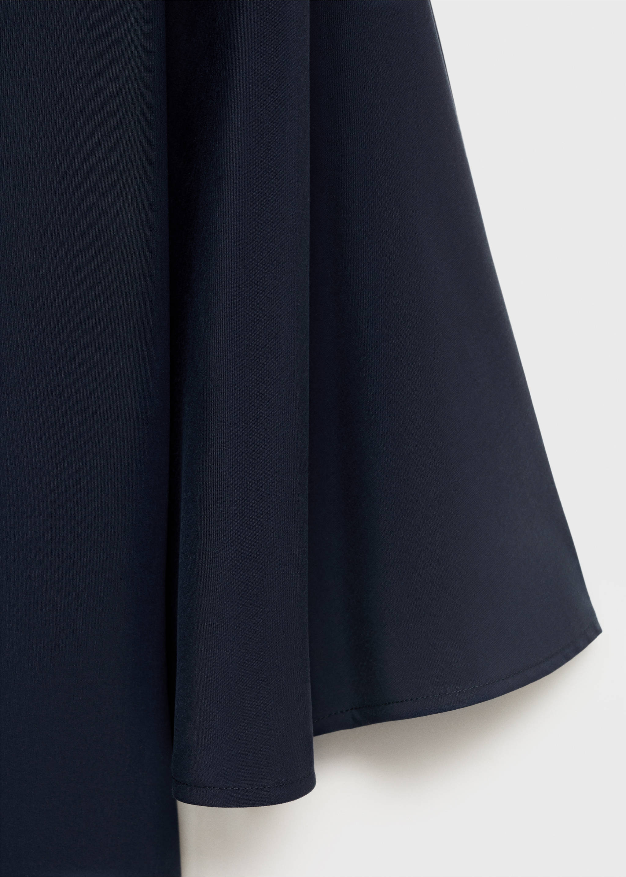 Oversize-Hemd mit Dreiviertelärmeln - Detail des Artikels 0, Marineblau. Ref: 17014091-00.