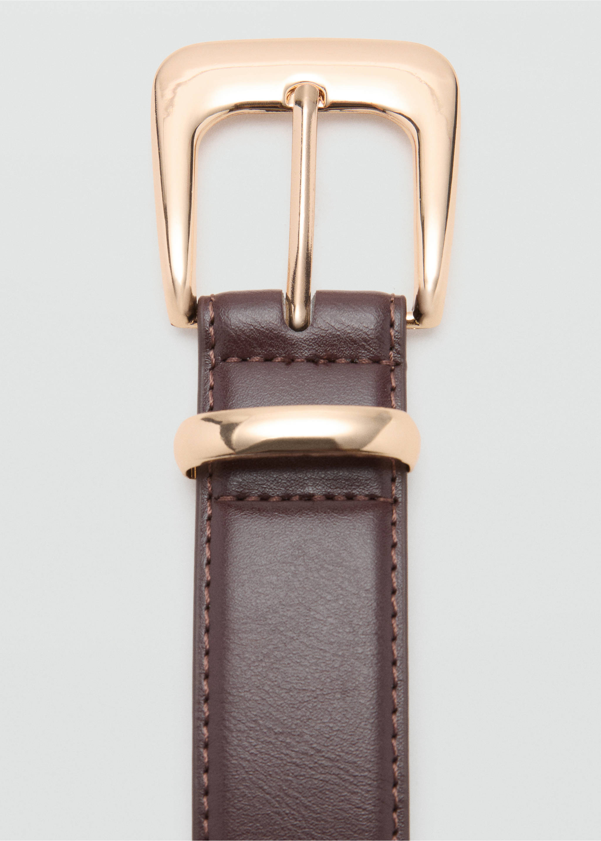 Ceinture boucle métallique - Détail de l'article 1, Chocolat. Ref: 17014097-00.
