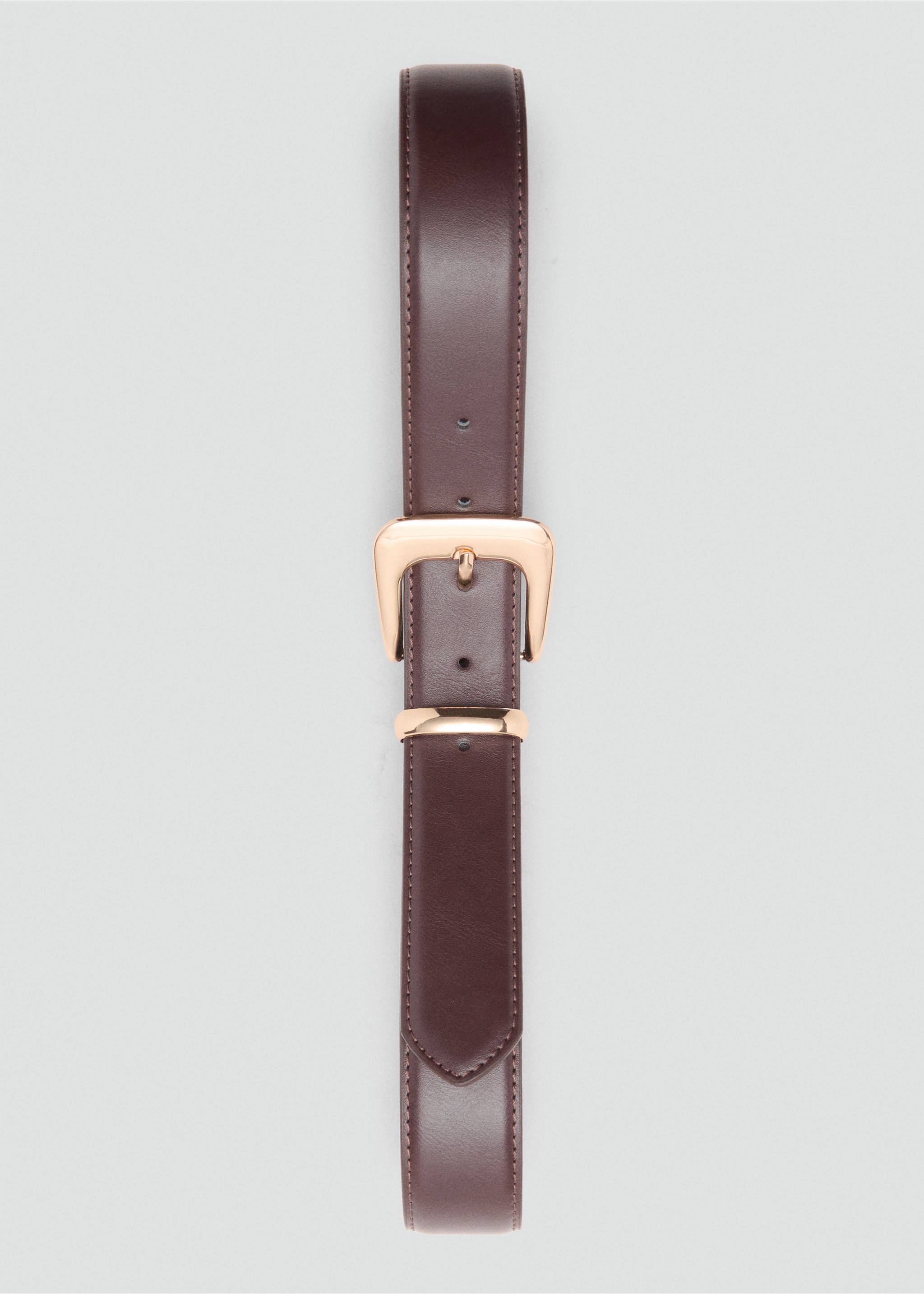 Ceinture boucle métallique - Détail de l'article 2, Chocolat. Ref: 17014097-00.