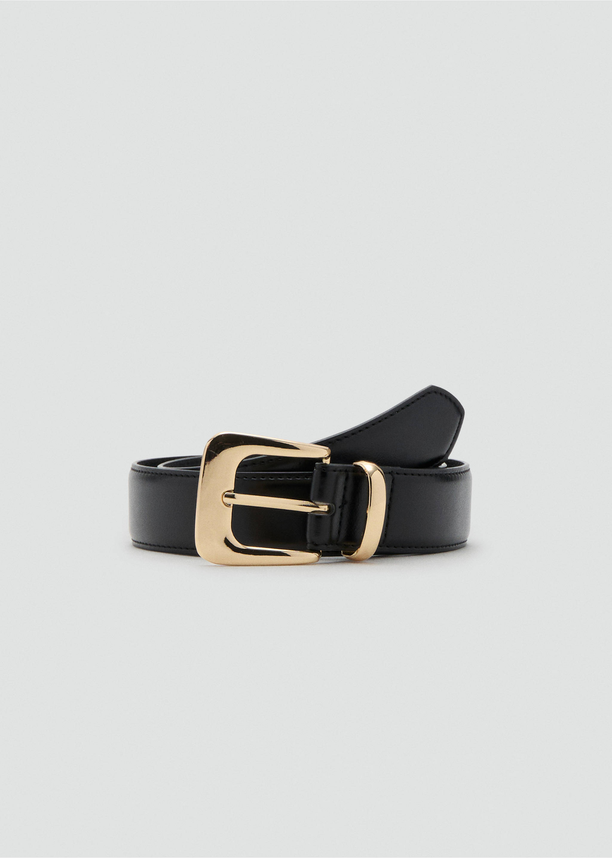 Ceinture boucle métallique - Article sans modèle, Noir. Ref: 17014097-00.