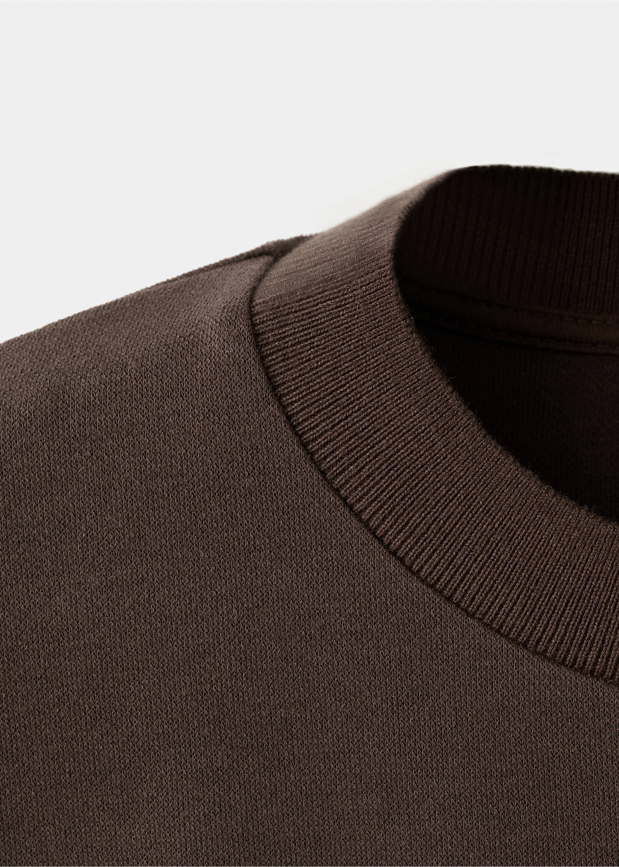 Kurzarm-T-Shirt aus Baumwolle - Detail des Artikels 0, Braun. Ref: 17014099-00.