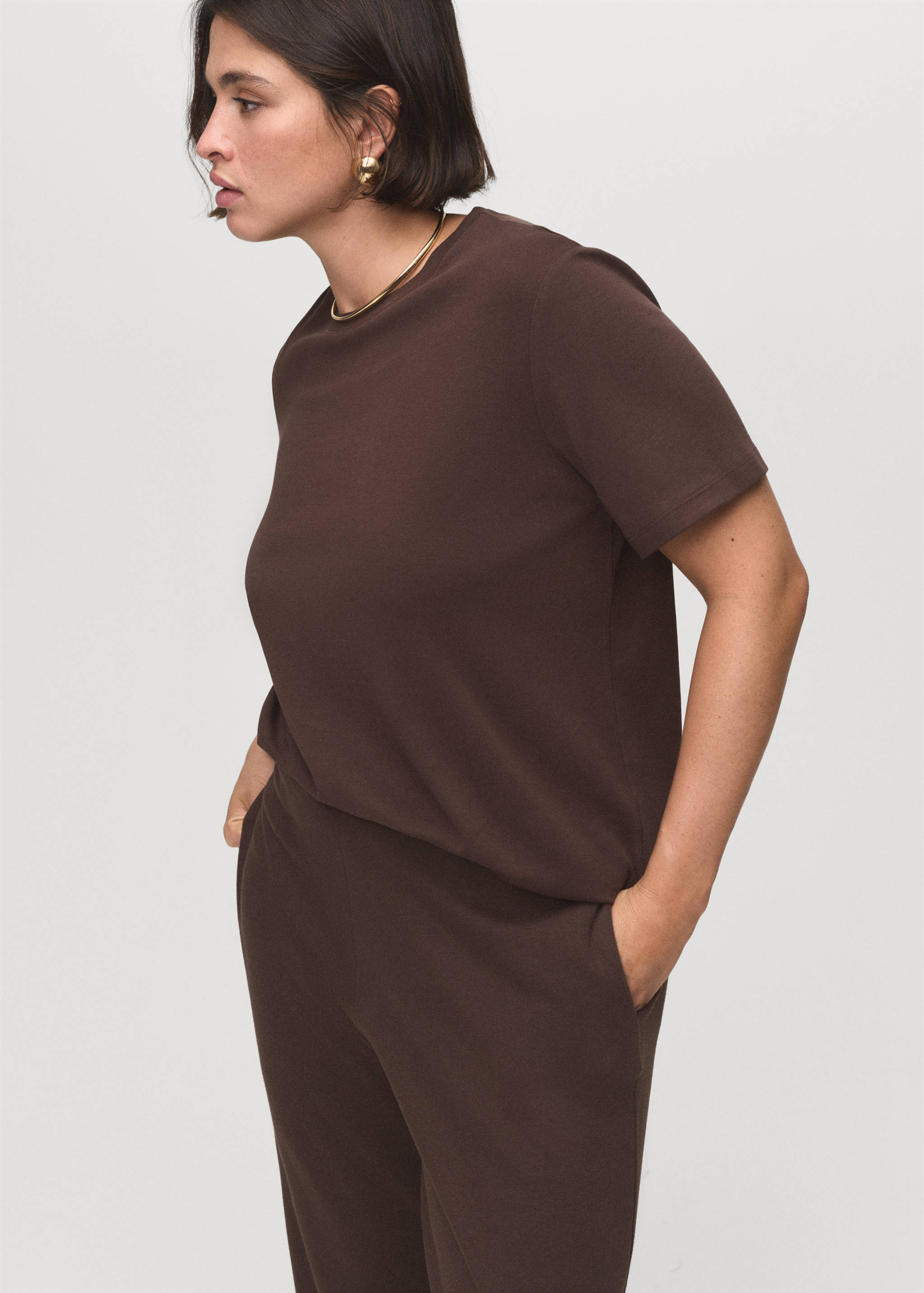 Kurzarm-T-Shirt aus Baumwolle - Detail des Artikels 5