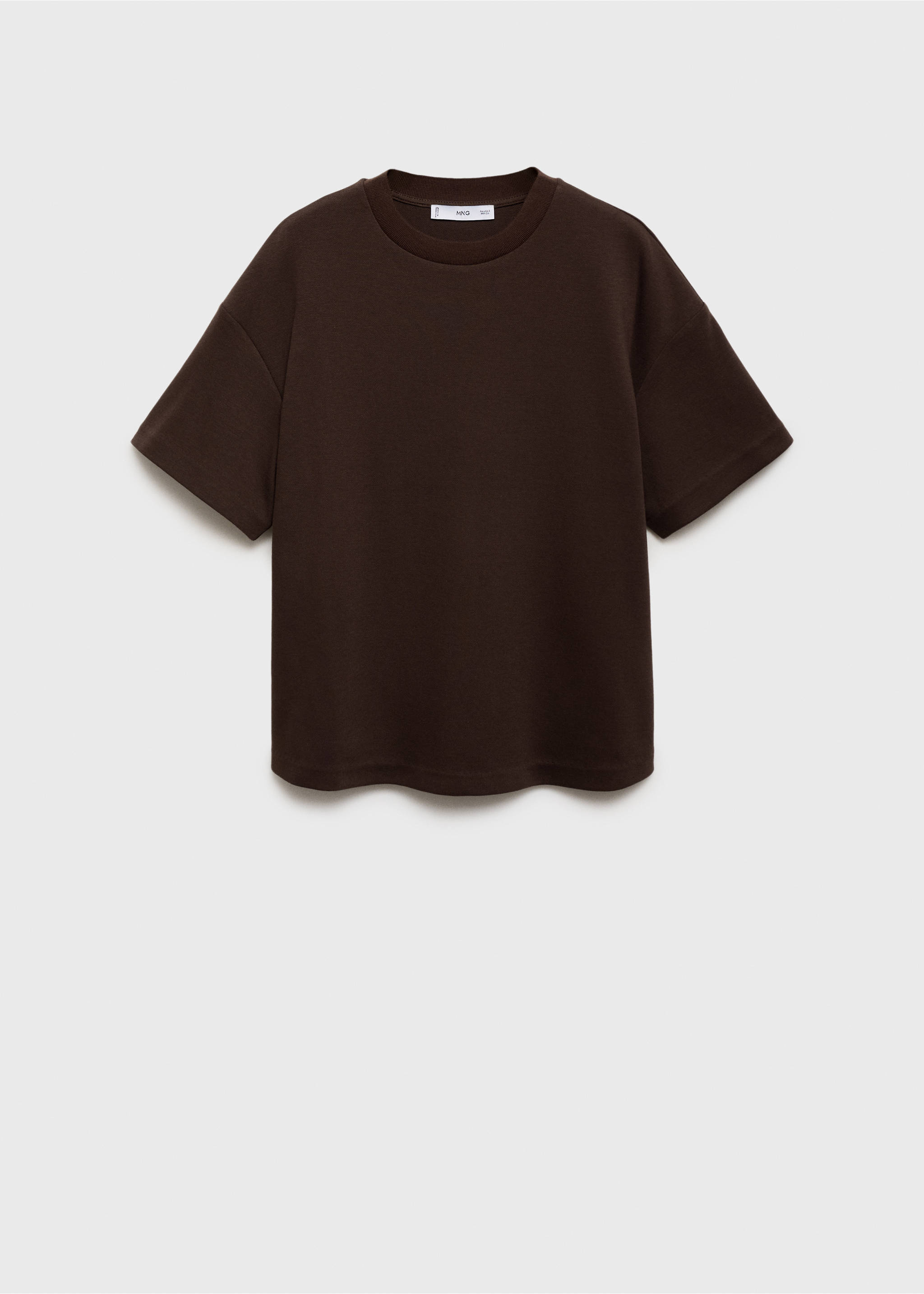 Cotton maternity t-shirt - Article without model, Brown. Ref: 17014100-00.