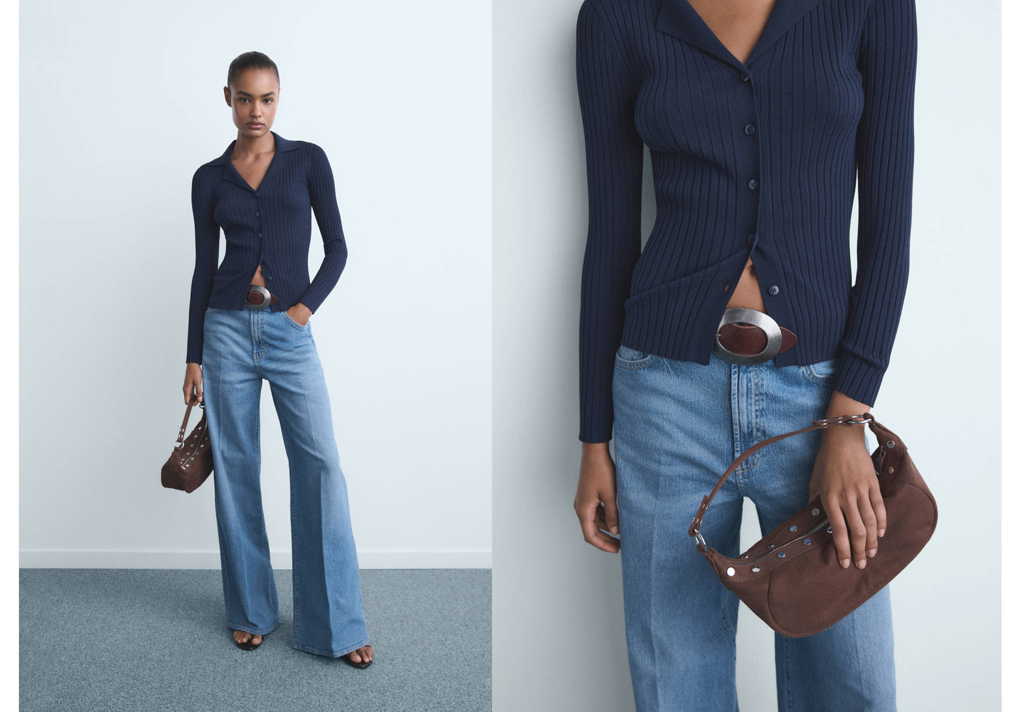 Jean large taille haute - Plan panoramique