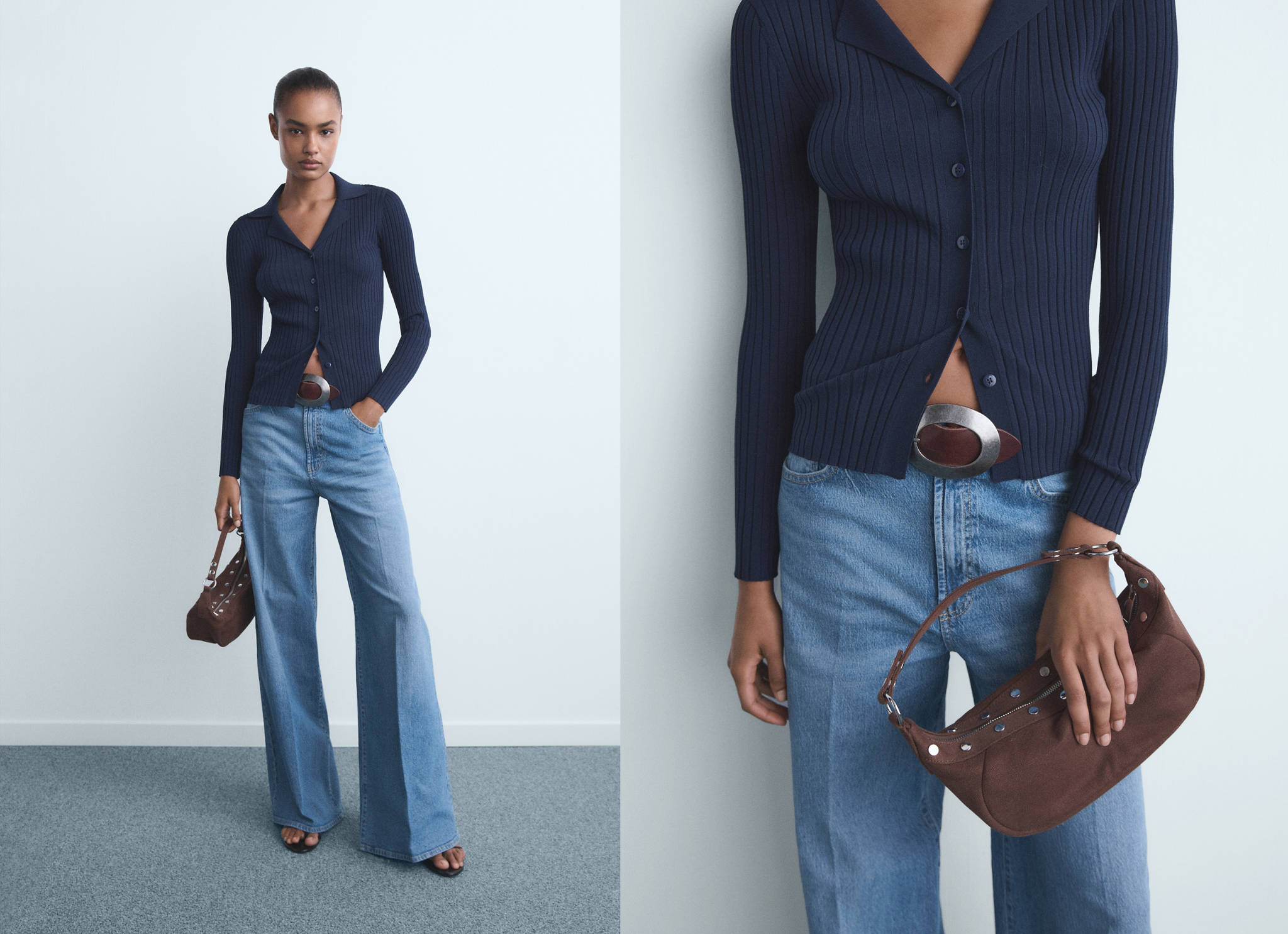 Jean large taille haute - Plan panoramique