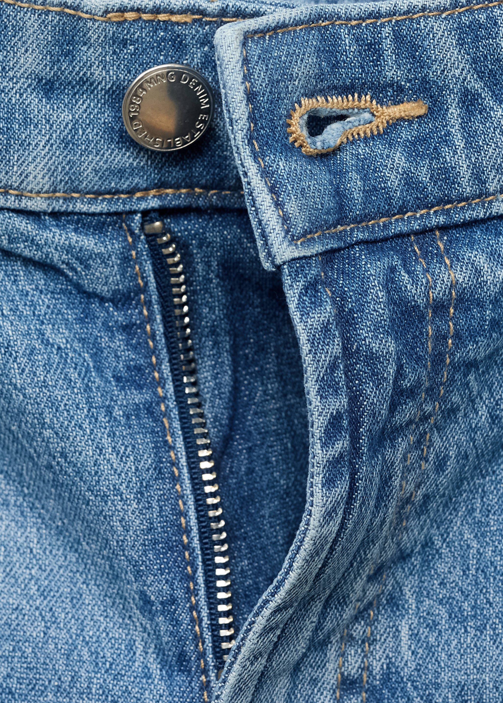 High-waisted wideleg jeans - Details of the article 0