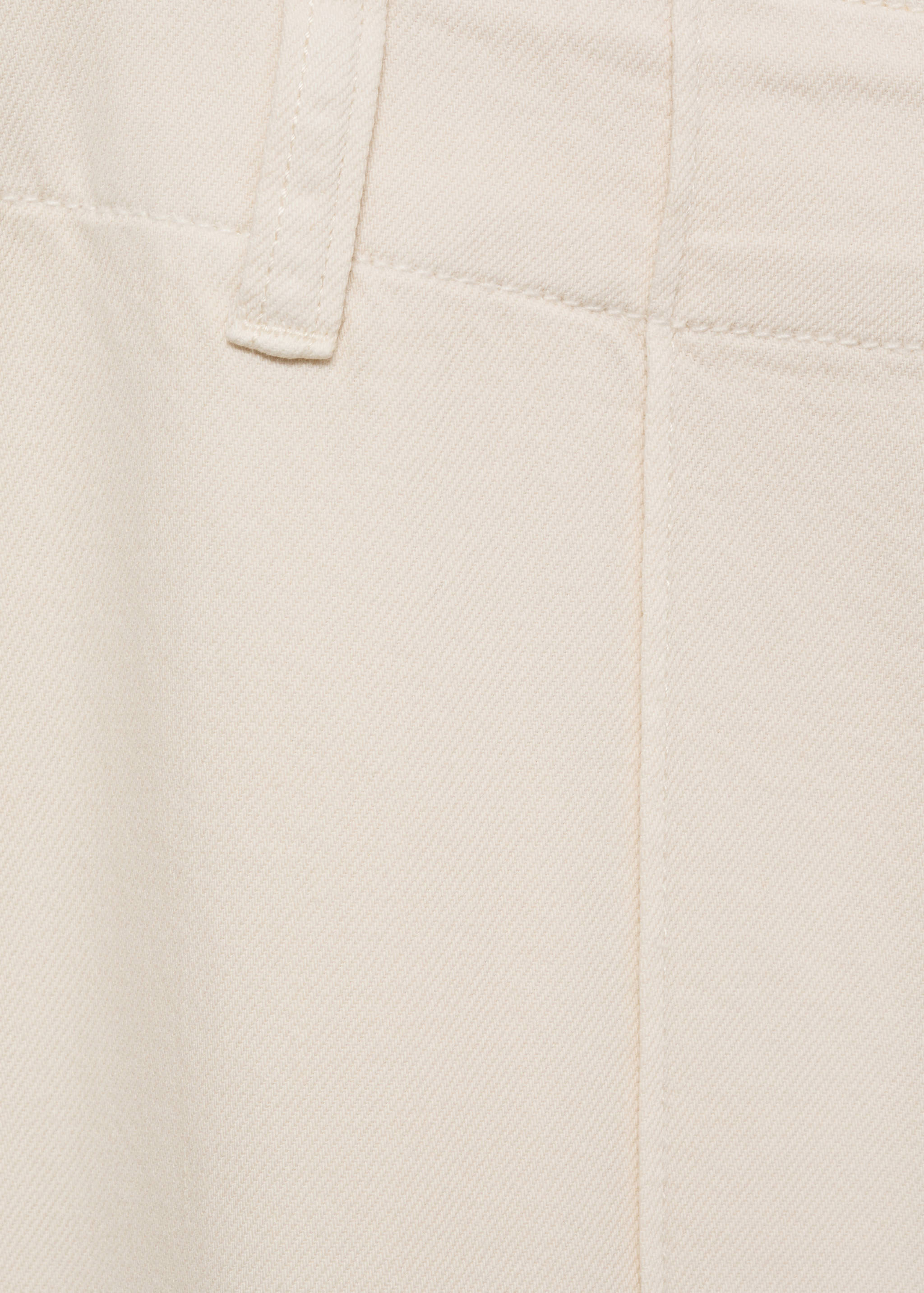 Wide leg denim pants with stitching - Details of the article 8