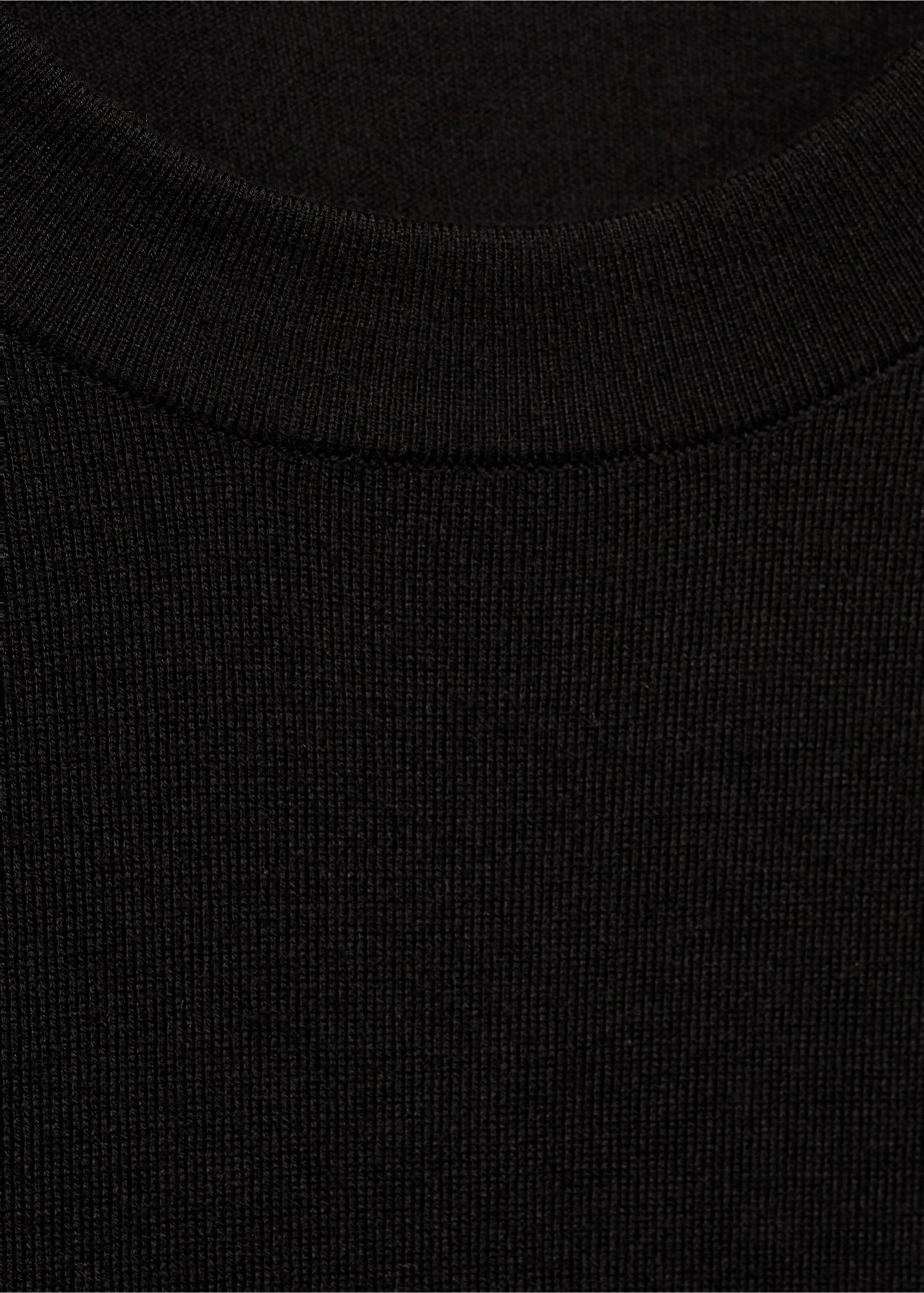 Pull-over maille fine manches courtes - Détail de l'article 8, Noir. Ref: 17014104-00.