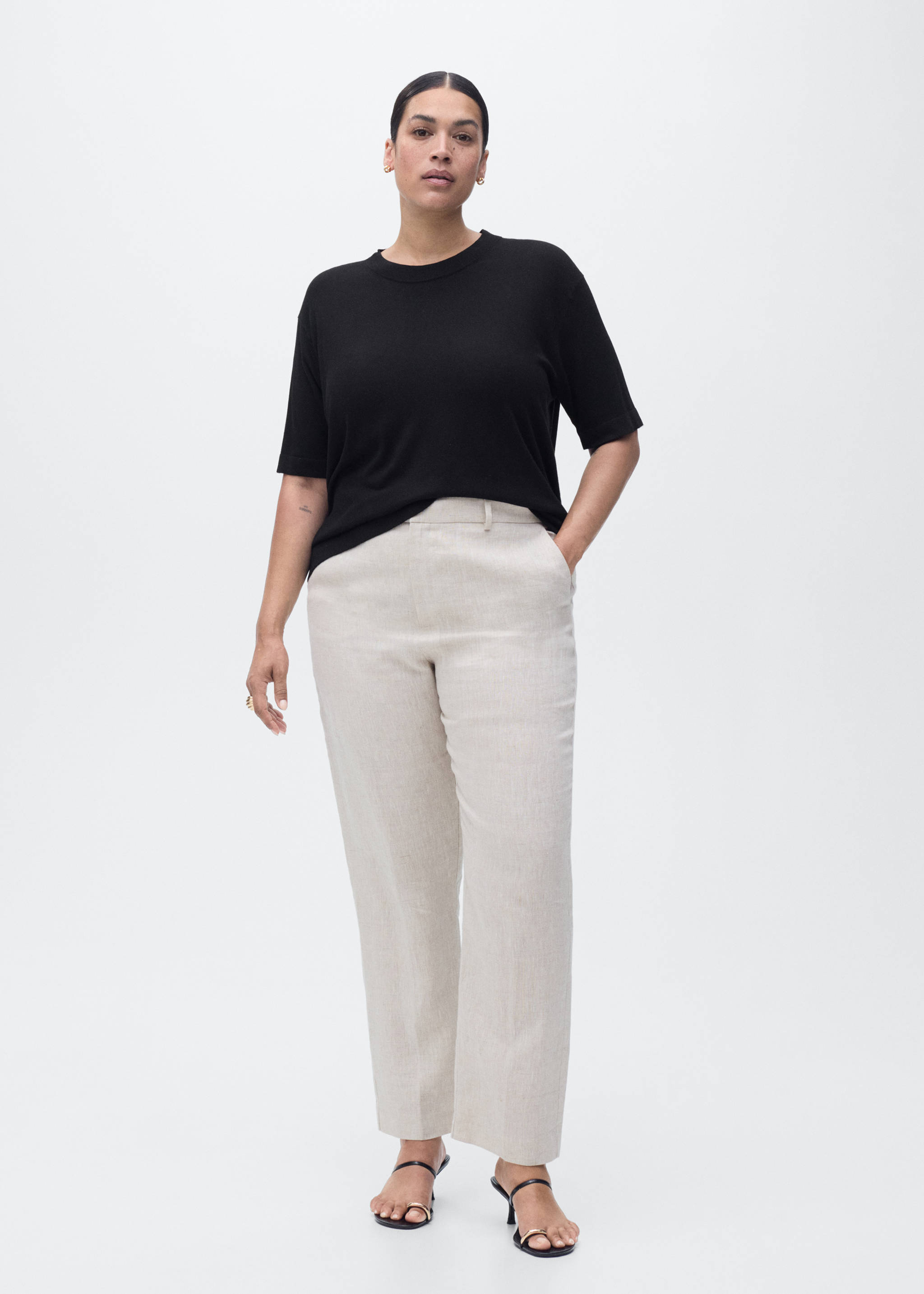 Pull-over maille fine manches courtes - Détail de l'article 3